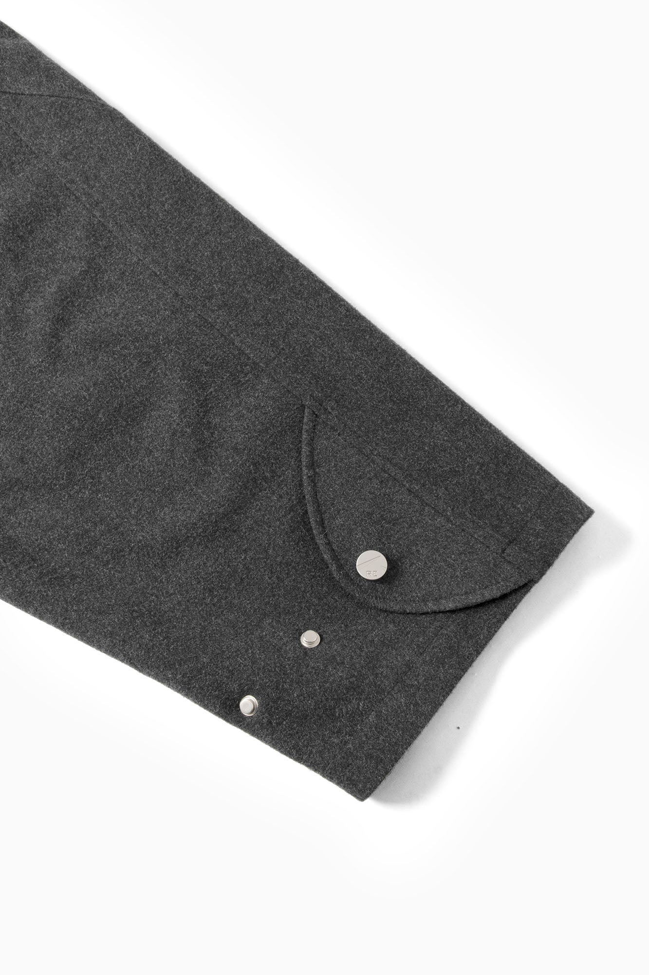 RELABEL Layered Placket Wool Blend Coat