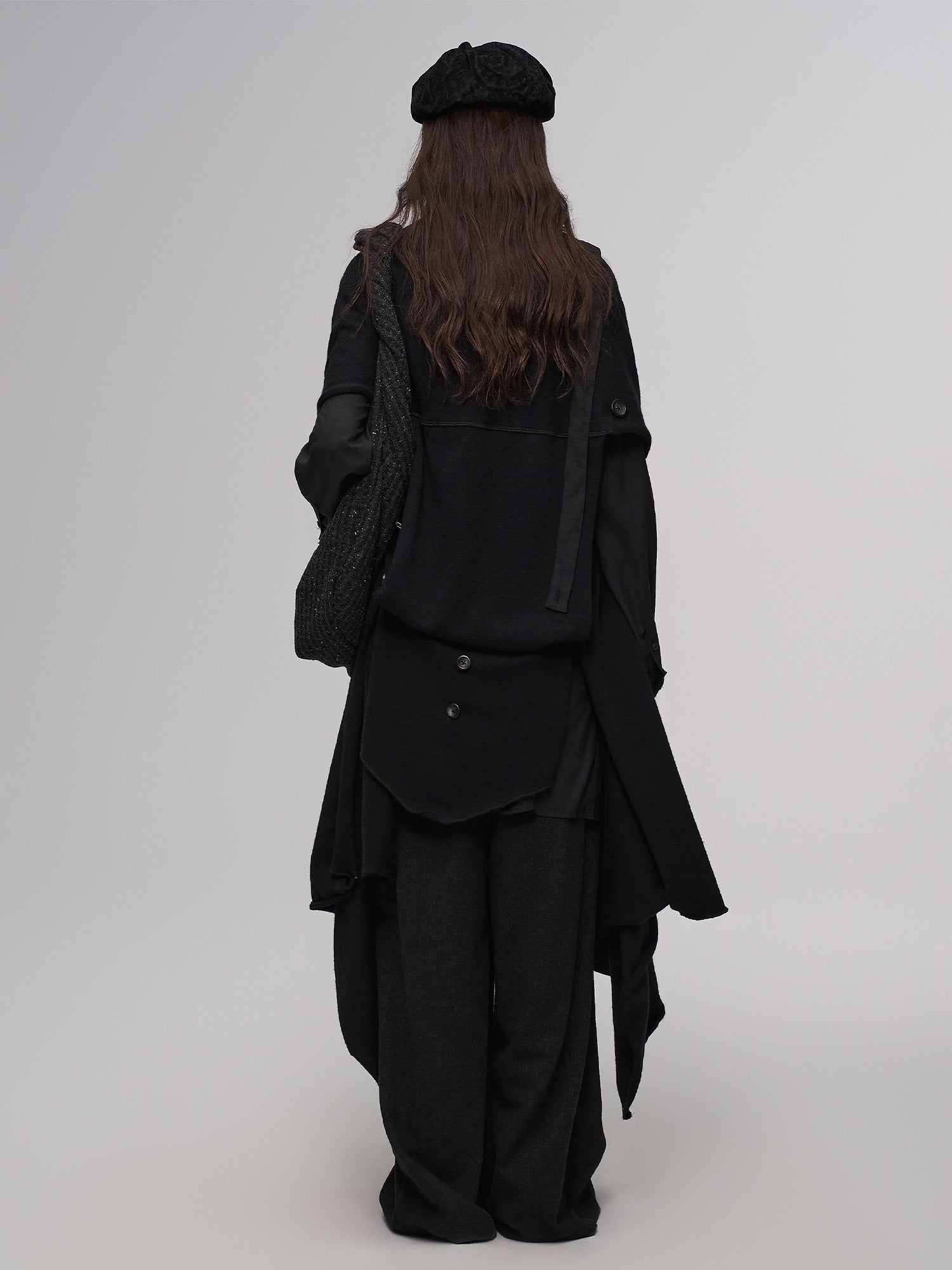 ILNya Nieternite Nifutur Deconstructed Raw-Edge Scarf Vest