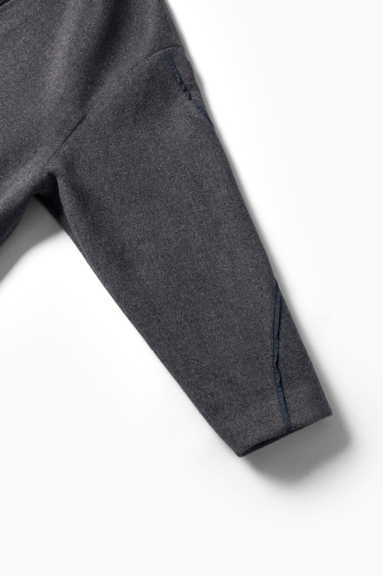 RELABEL Asym Wool-Blend Curved Panel Jacket