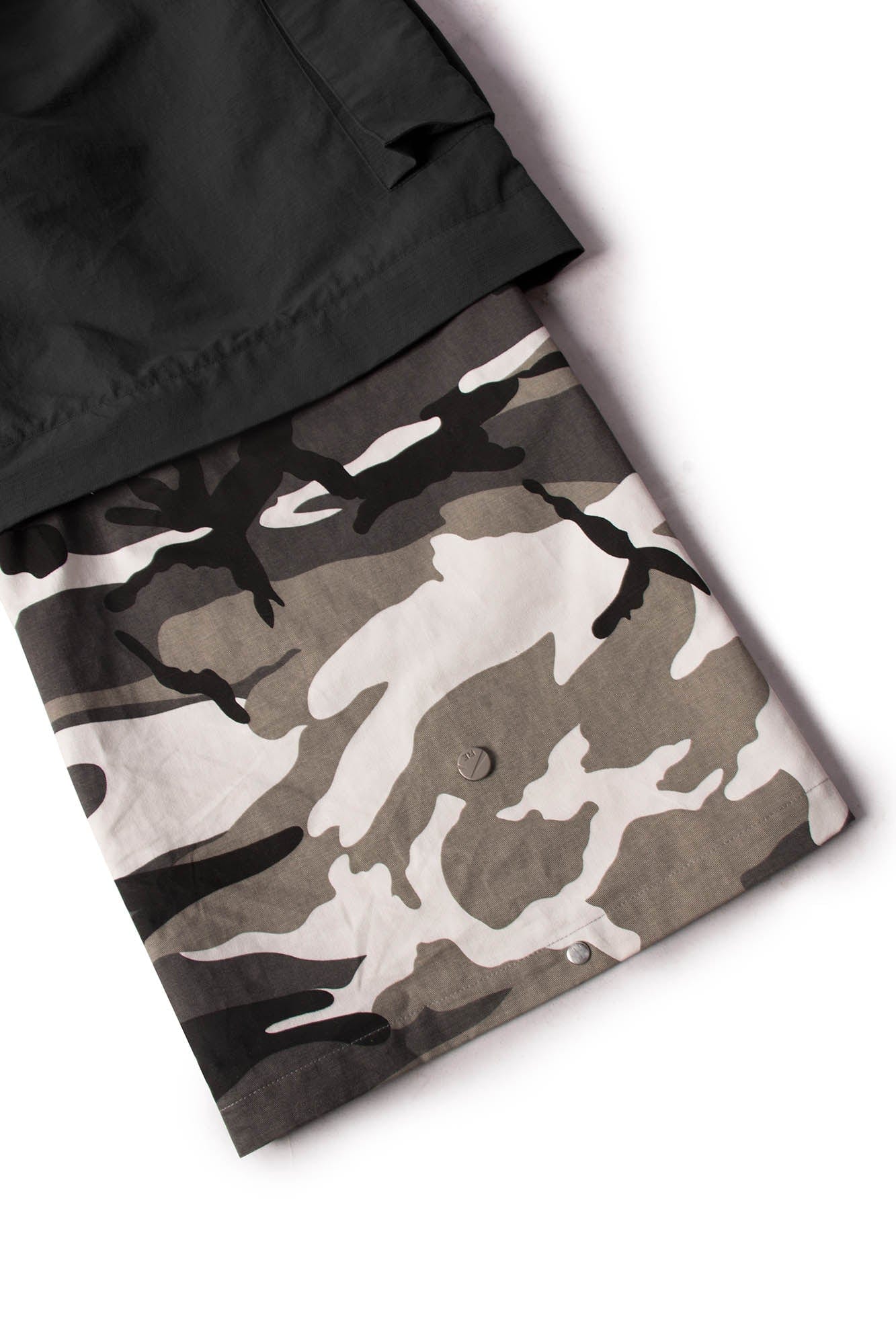 RELABEL Multi-Way Convertible Camo-Leg Cargo Pants, premium urban and streetwear designers apparel on PROJECTISR.com, RELABEL