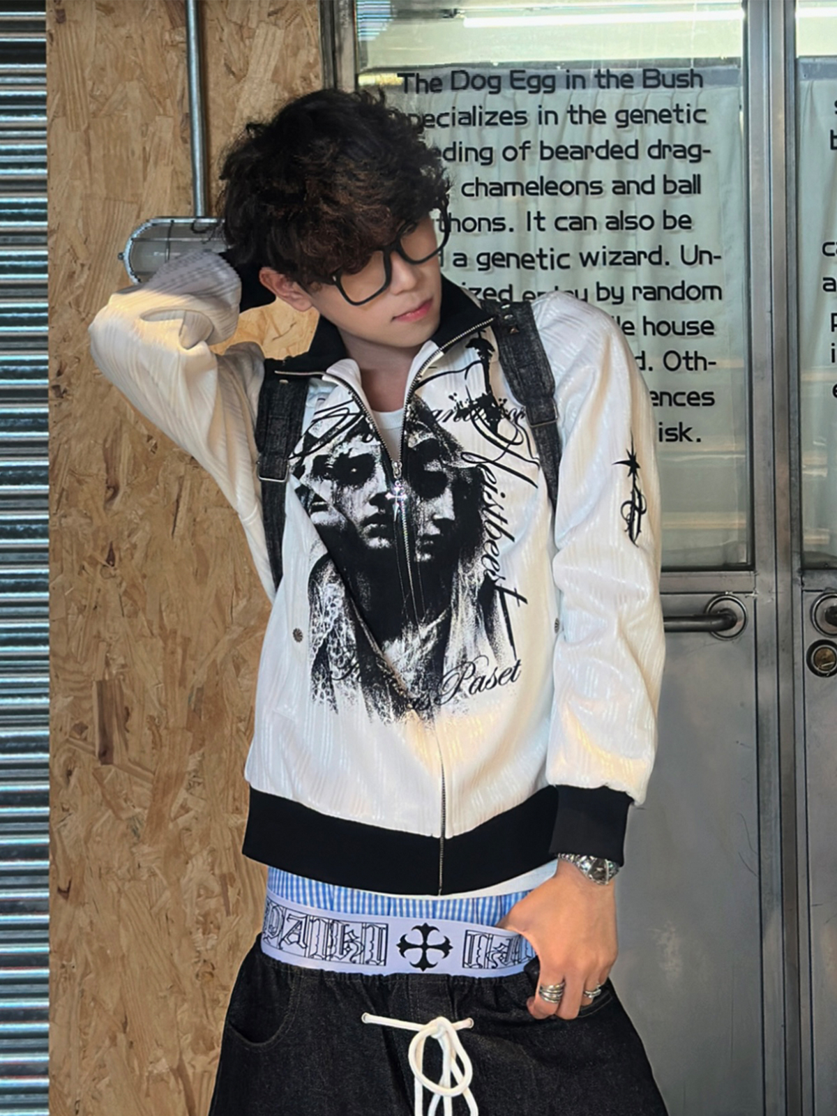 PASET Gothic Striped Embroidered Portrait Jacket