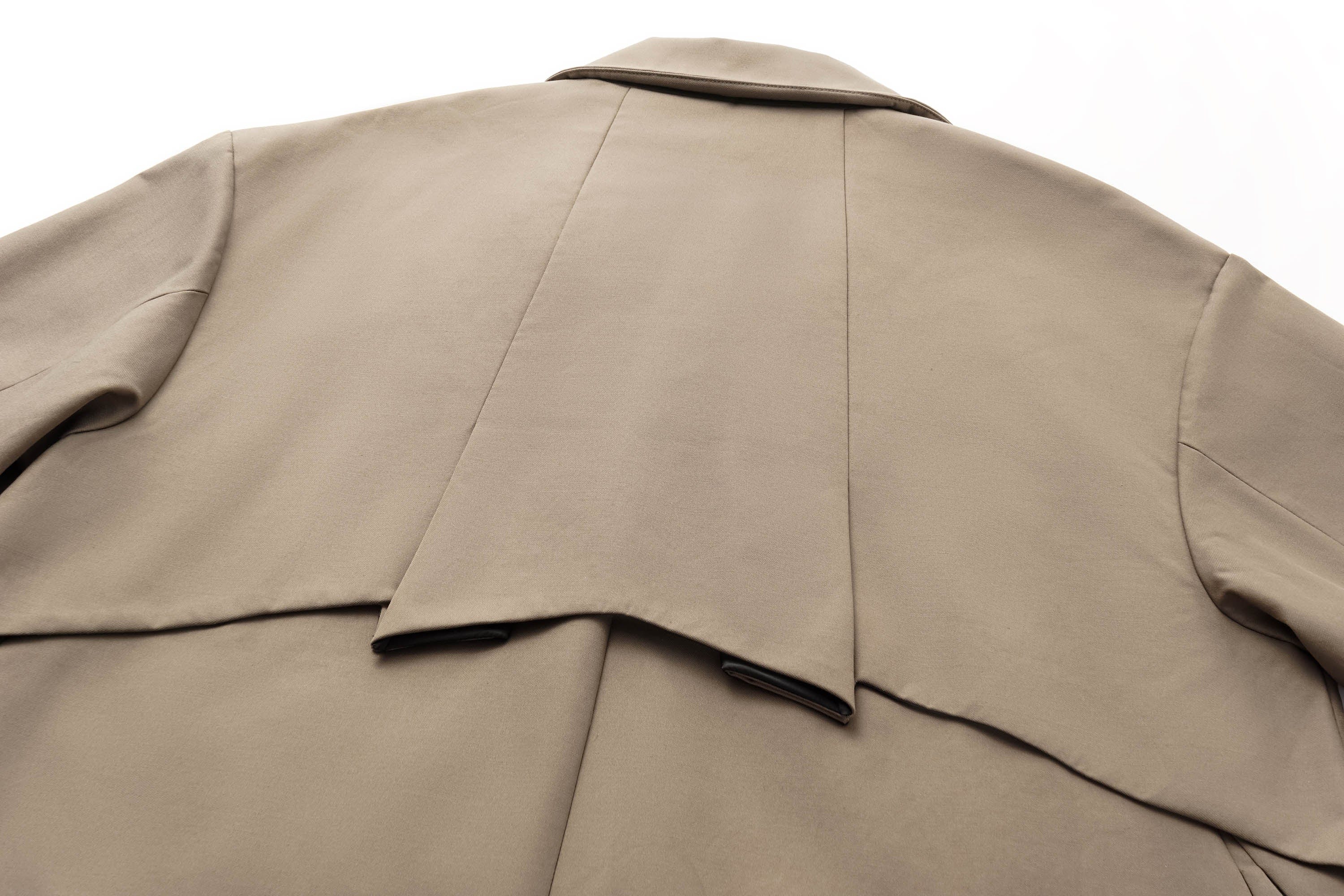 ALVNG AR ANTS Double-Breasted Notch Lapel Oversized Coat, premium urban and streetwear designers apparel on PROJECTISR.com, ALVNG AR ANTS