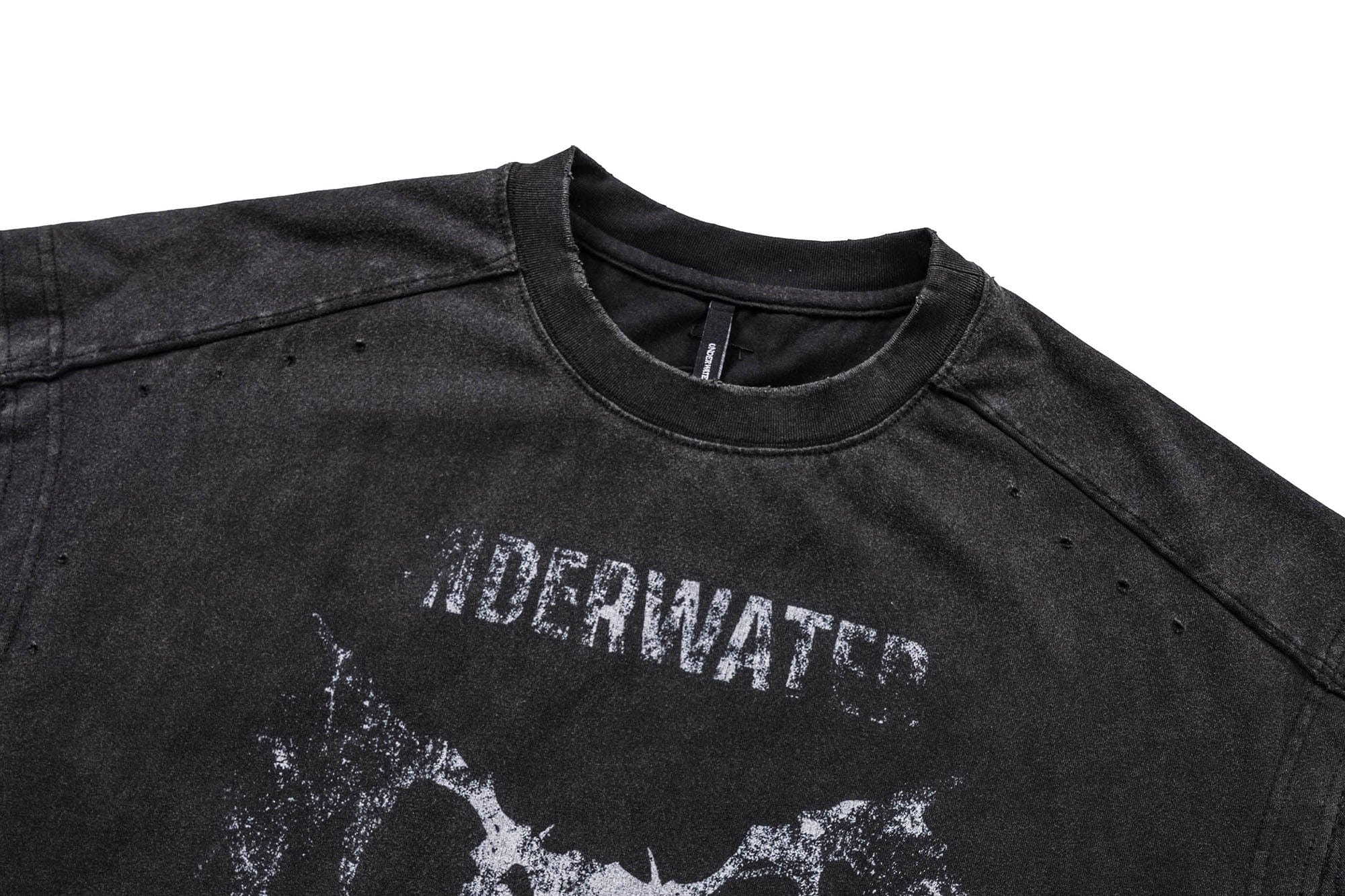 UNDERWATER The Hellbound Wing Distressed Vest, premium urban and streetwear designers apparel on PROJECTISR.com, UNDERWATER