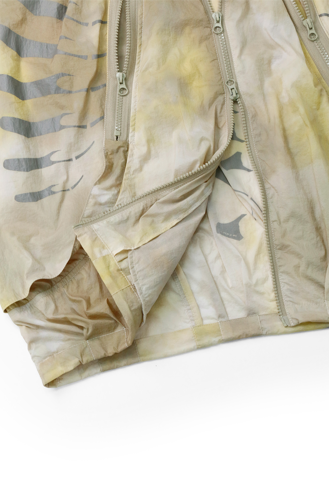RELABEL Acid-Wash Balloon Hem Hooded Jacket Yellow, premium urban and streetwear designers apparel on PROJECTISR.com, RELABEL