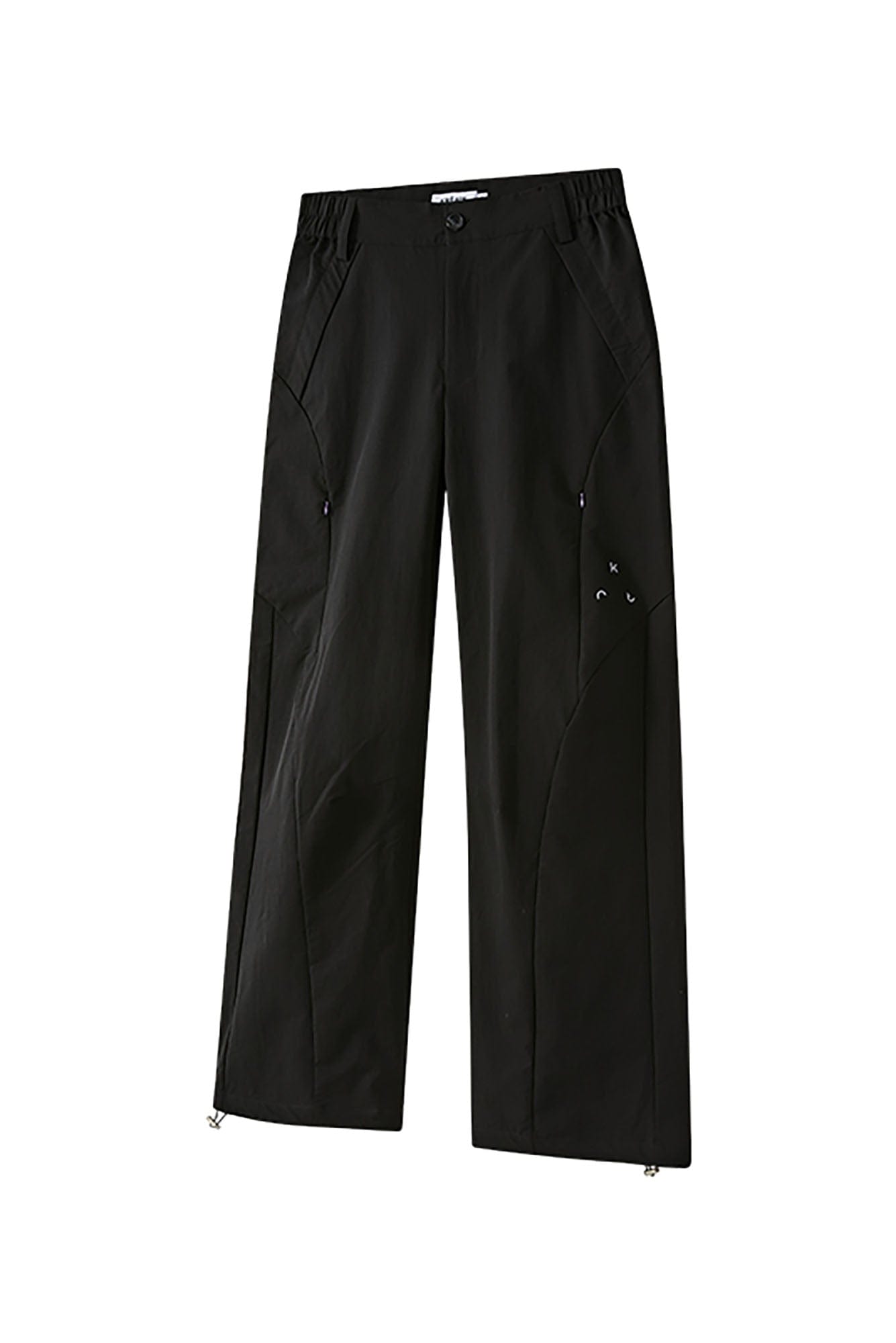 KREATE Curved Panel Drawstring-Hem Waterproof Pants, premium urban and streetwear designers apparel on PROJECTISR.com, KREATE