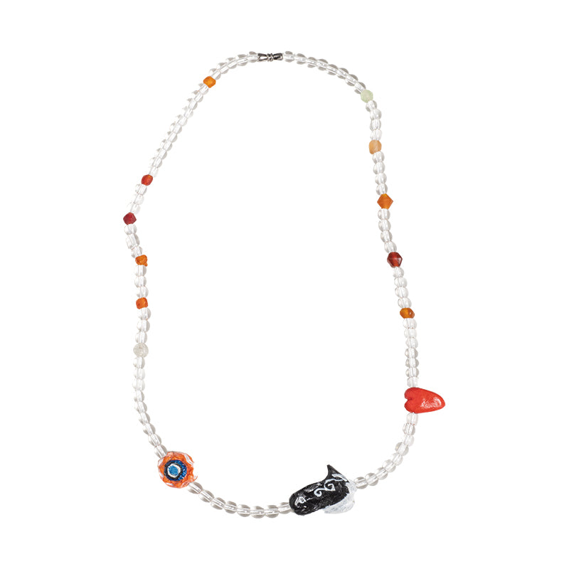 NERHI Totem Clay & Crystal Beaded Necklace