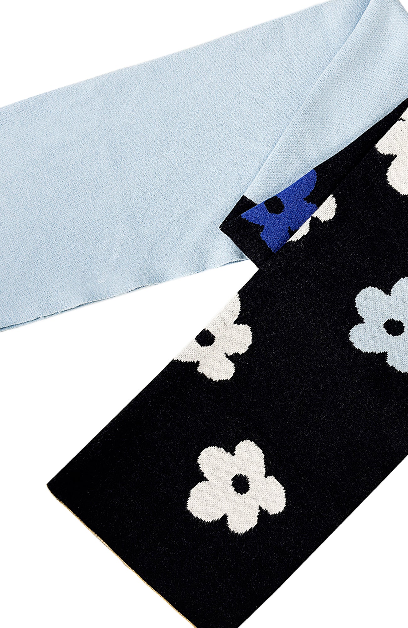 MIICHOUS Floral Jacquard Contrast Scarf, premium urban and streetwear designers apparel on PROJECTISR.com, MIICHOUS