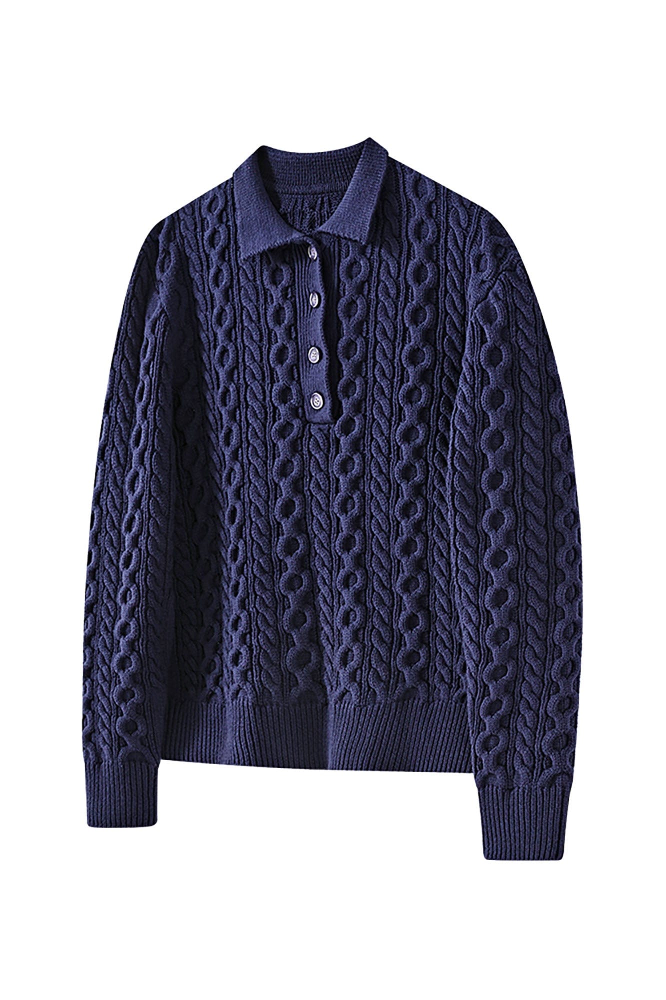KREATE Cable Knit Polo Sweater, premium urban and streetwear designers apparel on PROJECTISR.com, KREATE