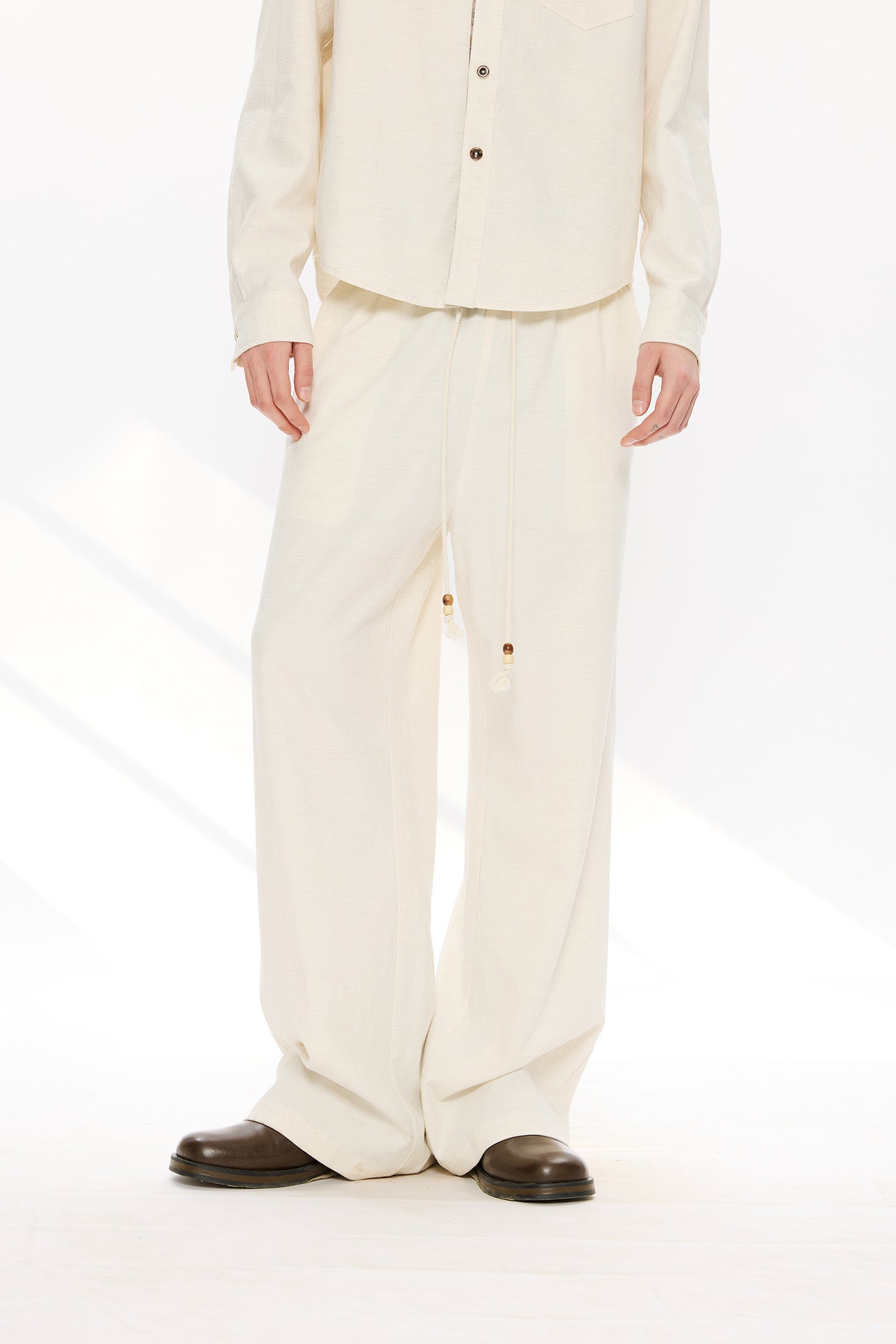 KREATE Tencel-Linen Straight-Leg Pants, premium urban and streetwear designers apparel on PROJECTISR.com, KREATE