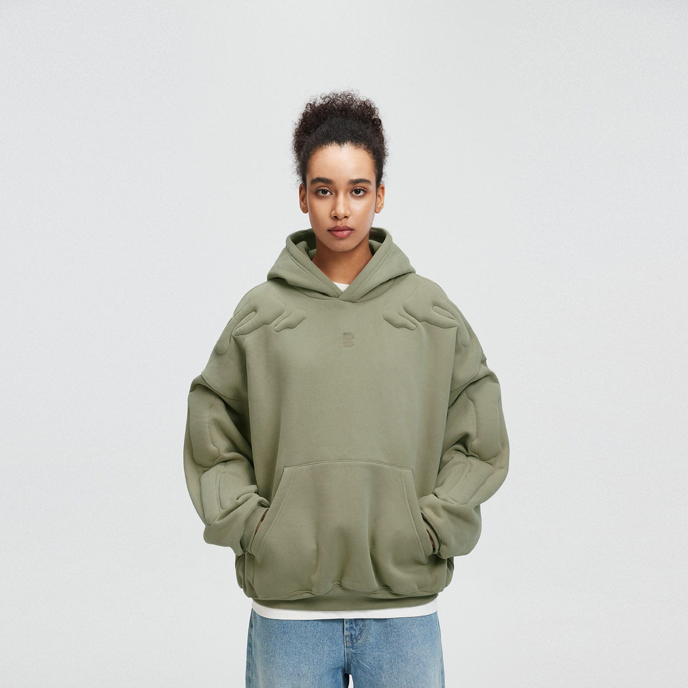 BONELESS 3D Bone Hoodie, premium urban and streetwear designers apparel on PROJECTISR.com, BONELESS