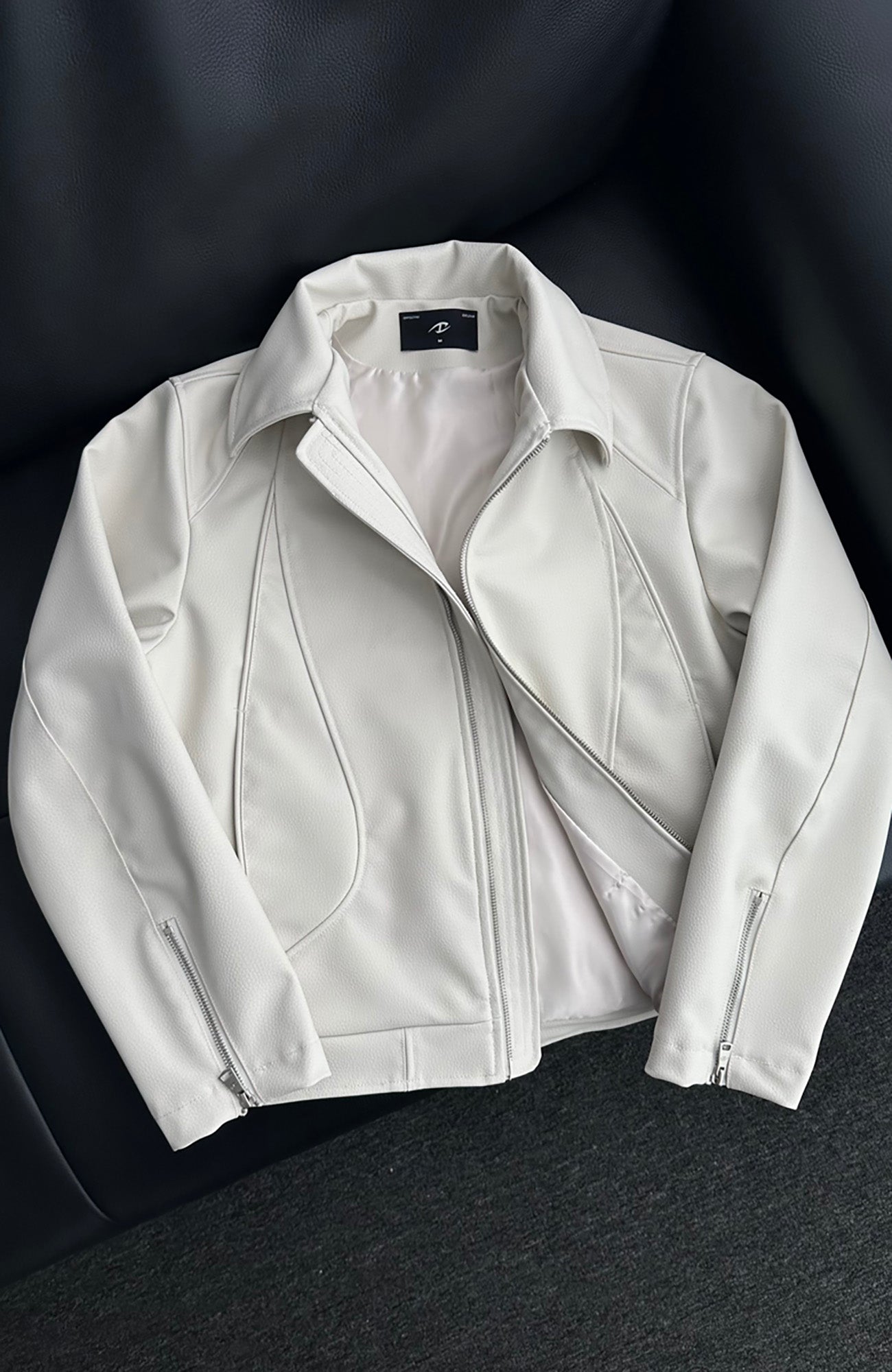 CATSSTAC Knightcore Pebbled Jacket, premium urban and streetwear designers apparel on PROJECTISR.com, CATSSTAC