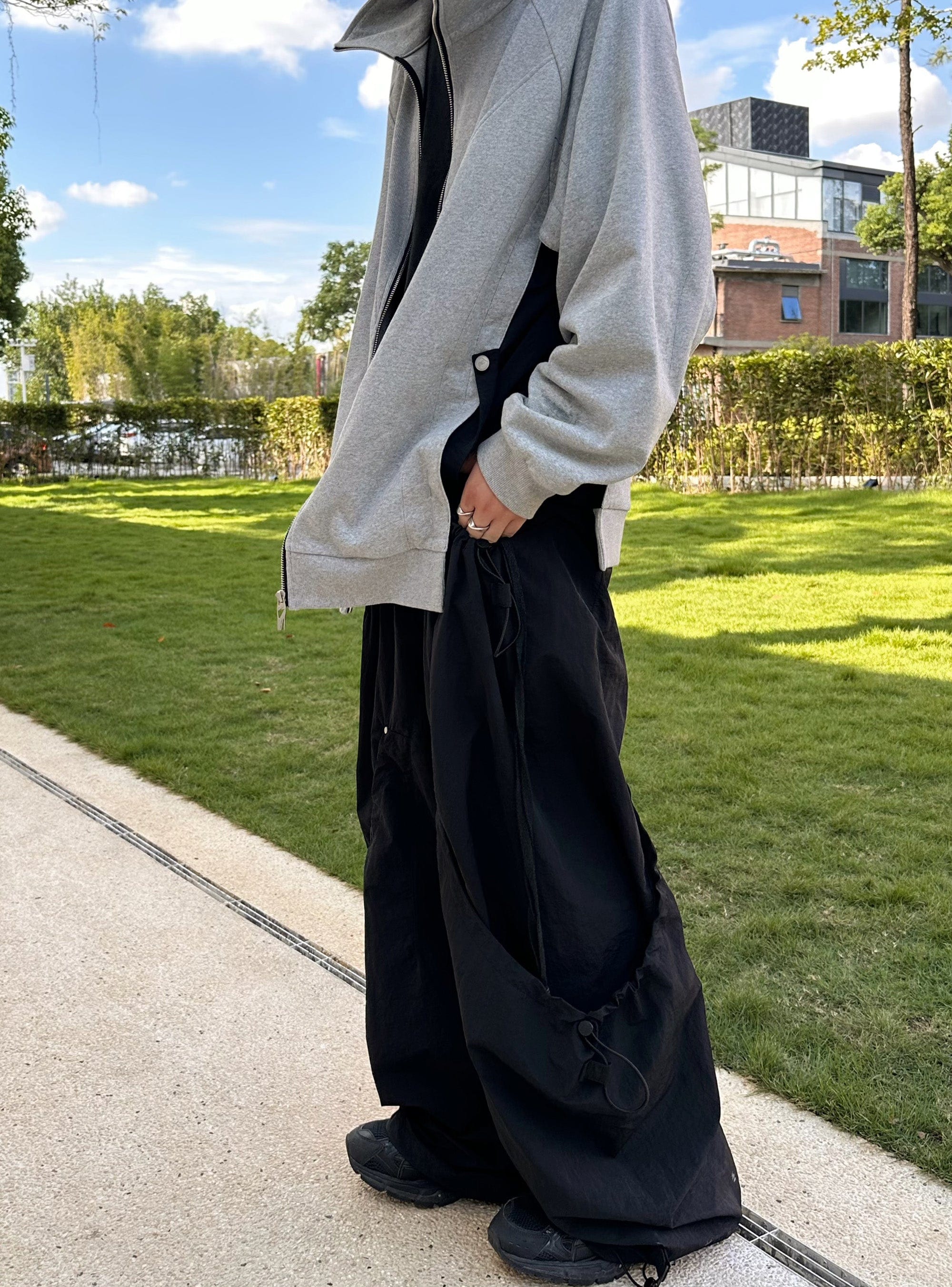 RELABEL The Scar Six-Pocket Draw-String Rivet Pants, premium urban and streetwear designers apparel on PROJECTISR.com, RELABEL