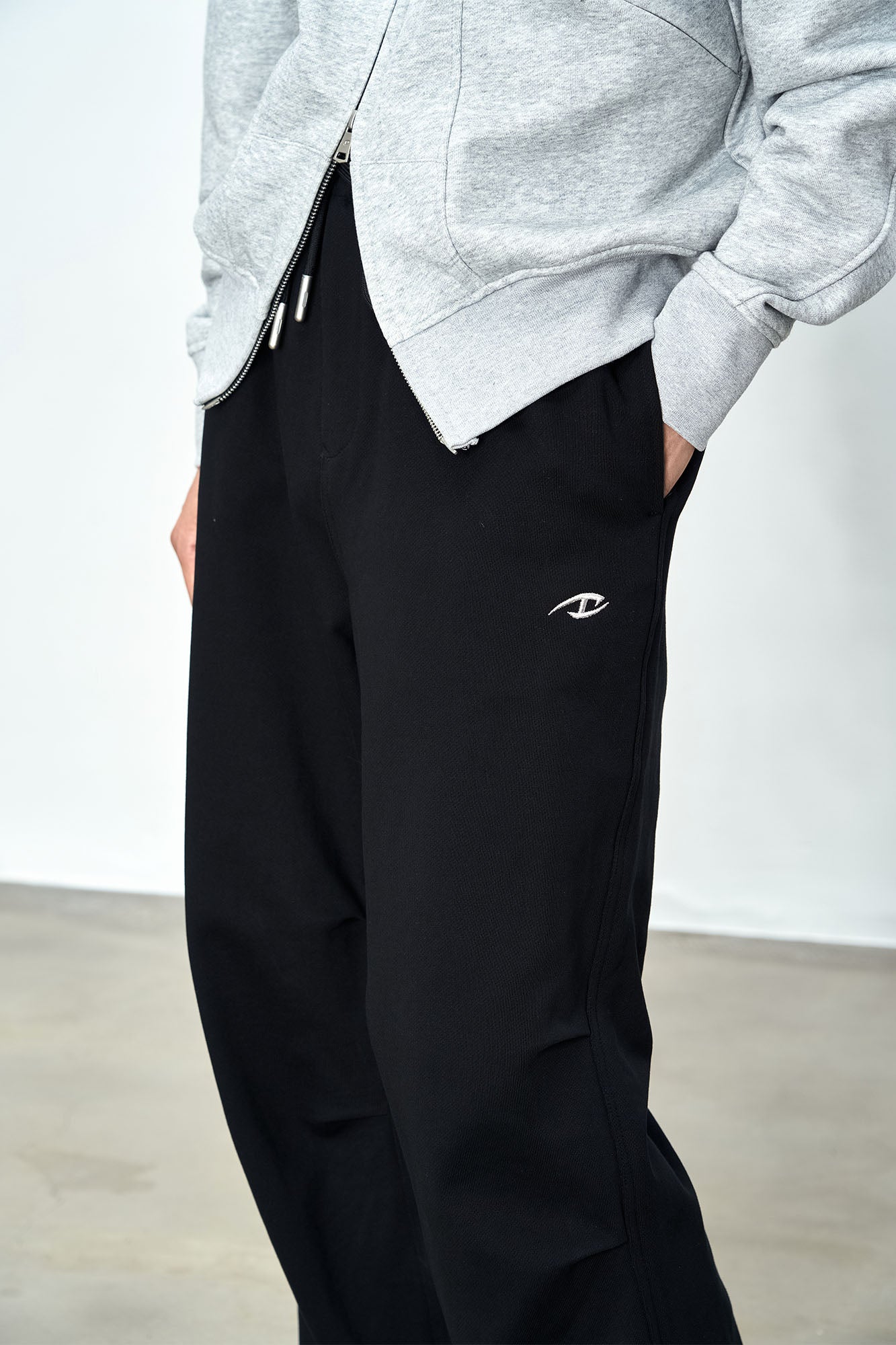 CATSSTAC Essential Pleated-Knee Drawstring Sweatpants, premium urban and streetwear designers apparel on PROJECTISR.com, CATSSTAC