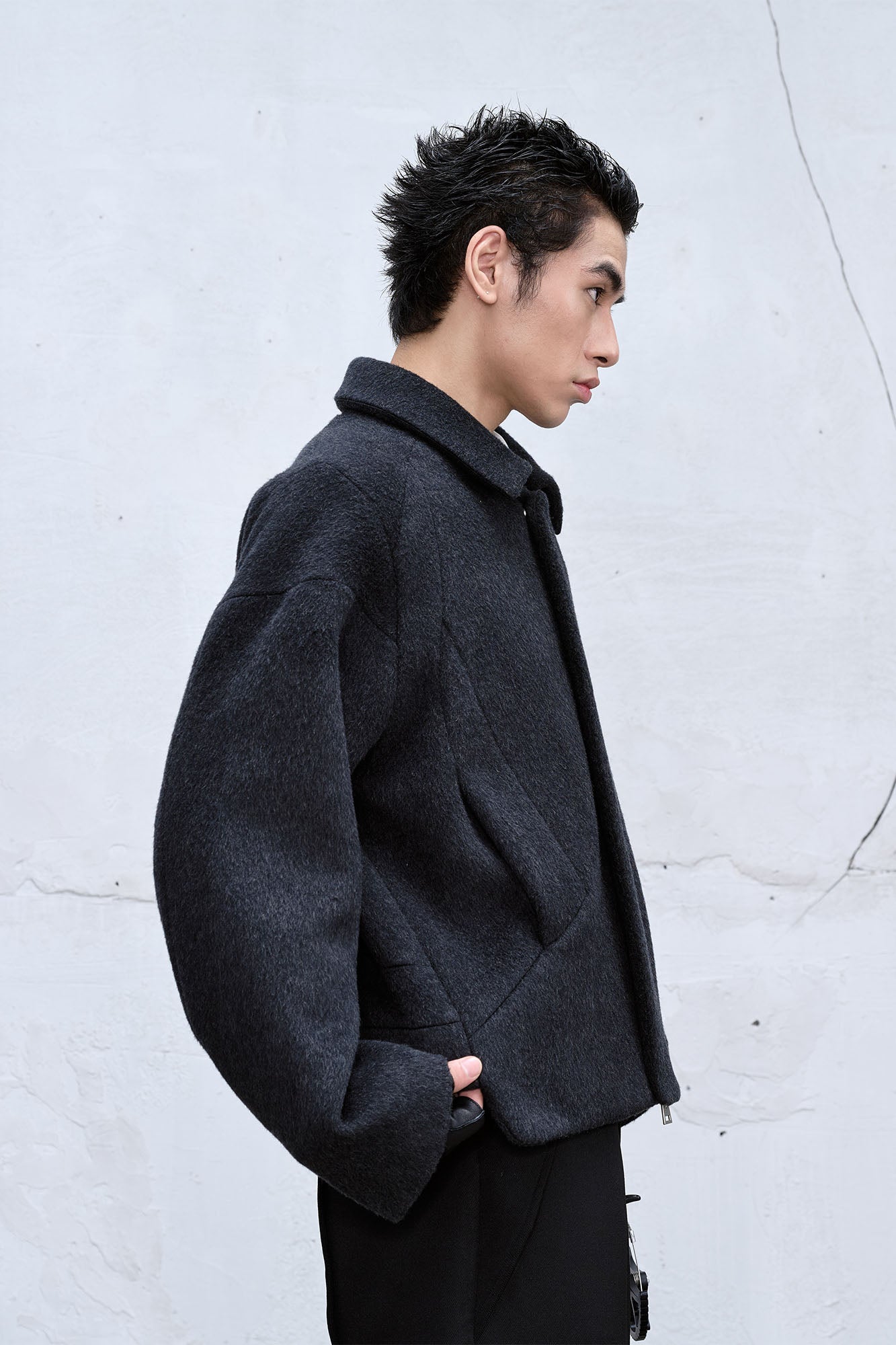 CATSSTAC Essential Panel Wool-Blend Jacket, premium urban and streetwear designers apparel on PROJECTISR.com, CATSSTAC