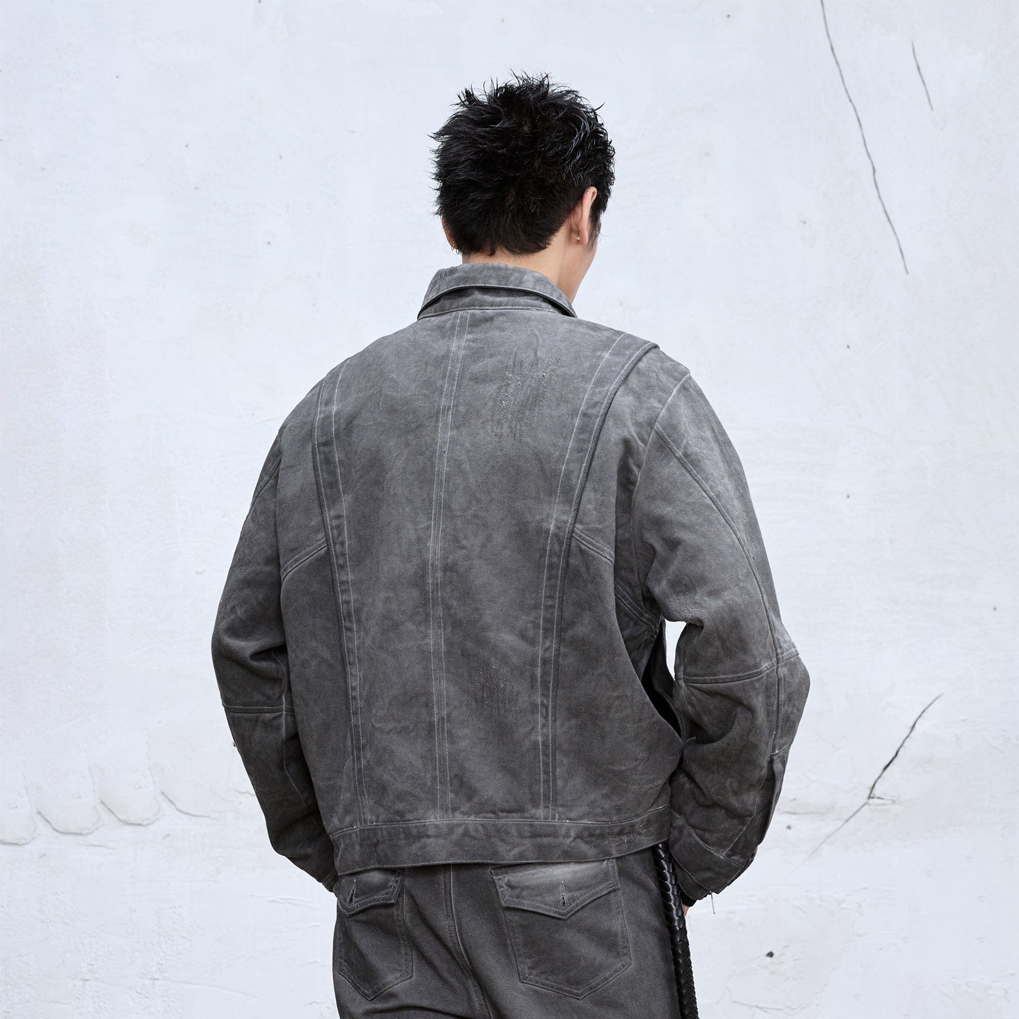 CATSSTAC Wash Faded Utility Jacket, premium urban and streetwear designers apparel on PROJECTISR.com, CATSSTAC