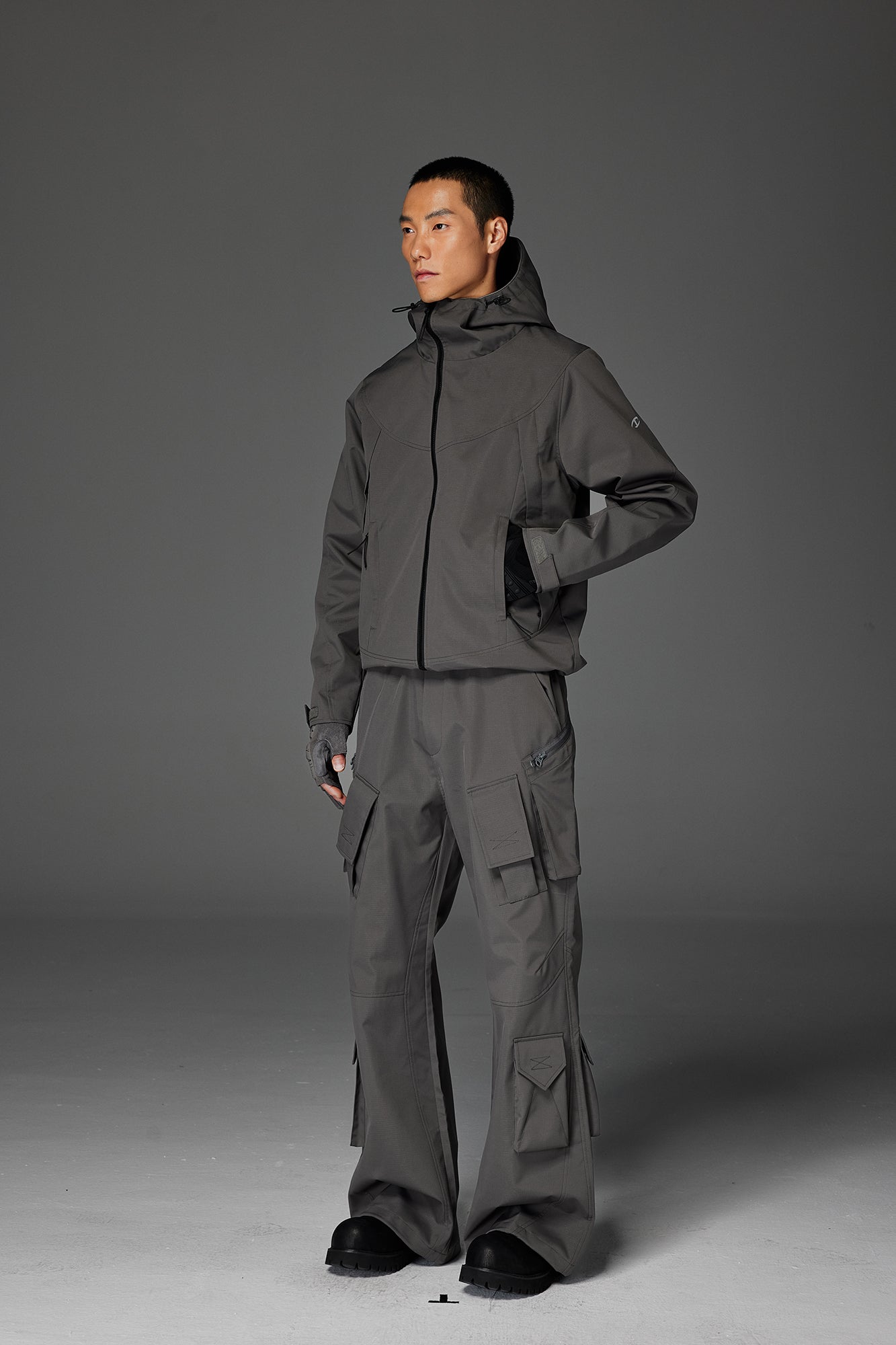 CATSSTAC Multi-Pocket Paneled Drawstring Cargo Pants