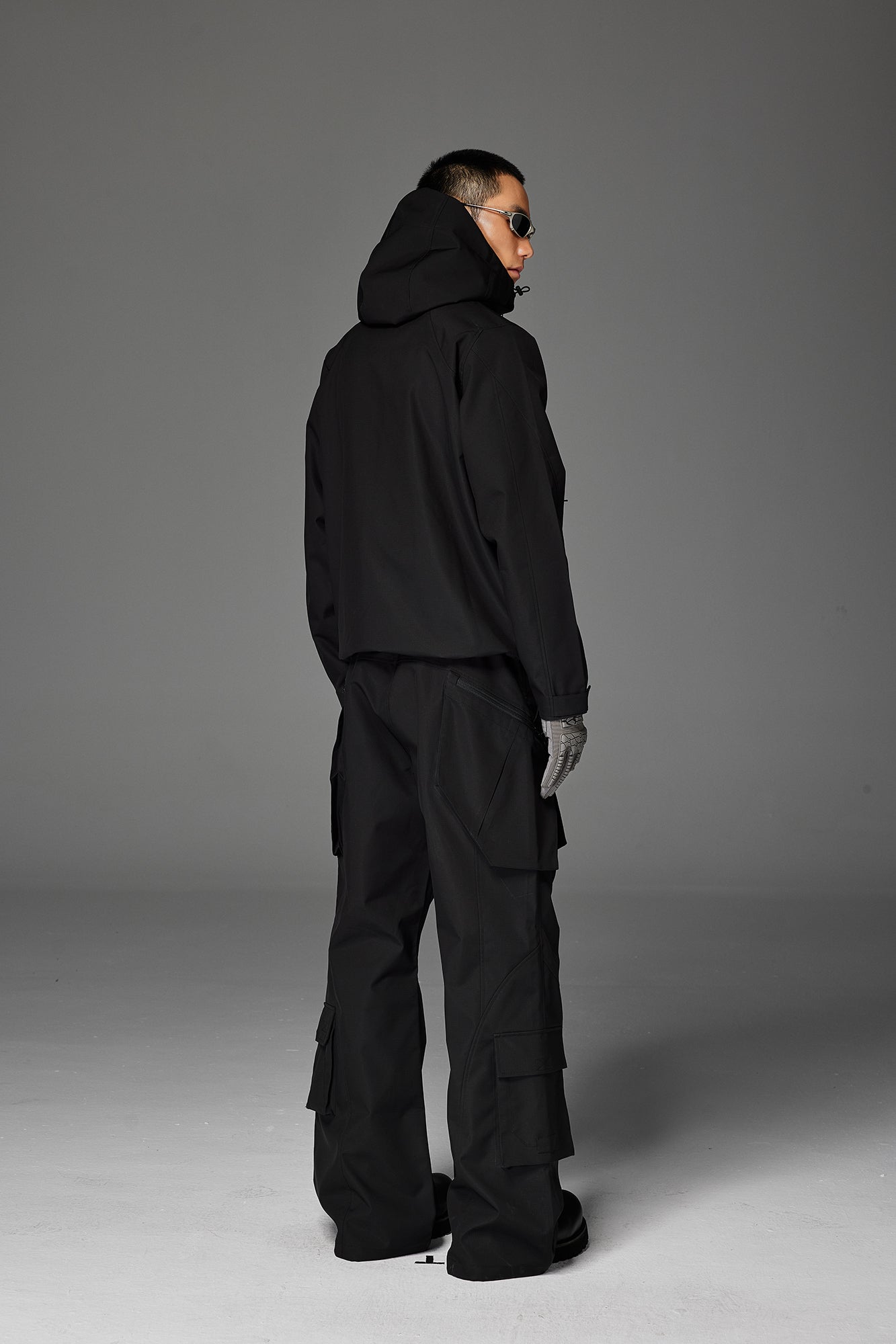 CATSSTAC Multi-Pocket Paneled Drawstring Cargo Pants