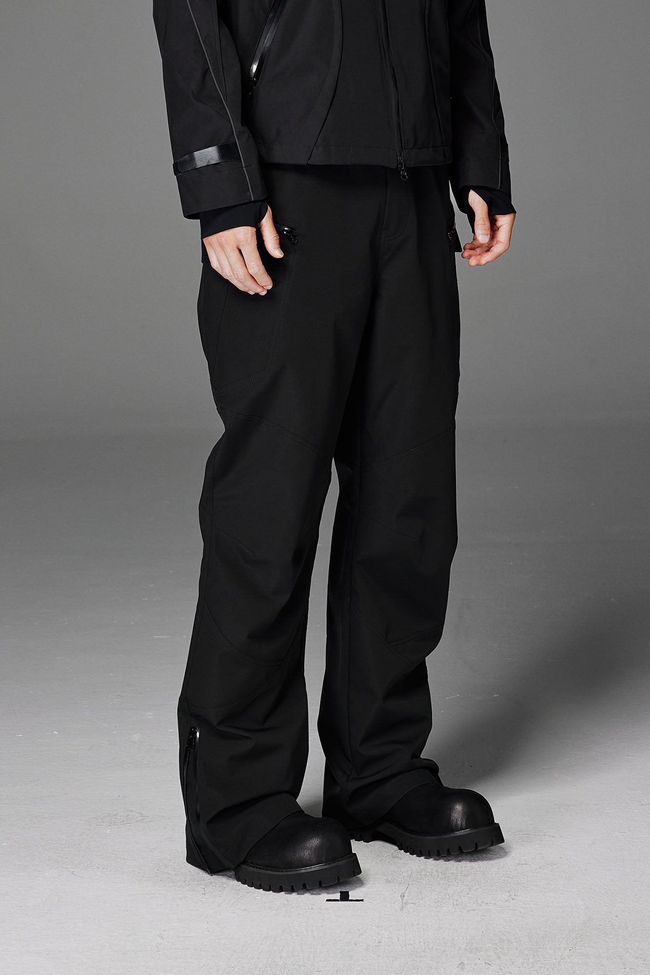 CATSSTAC Tech Panel Zip-Hem Waterproof Pants, premium urban and streetwear designers apparel on PROJECTISR.com, CATSSTAC