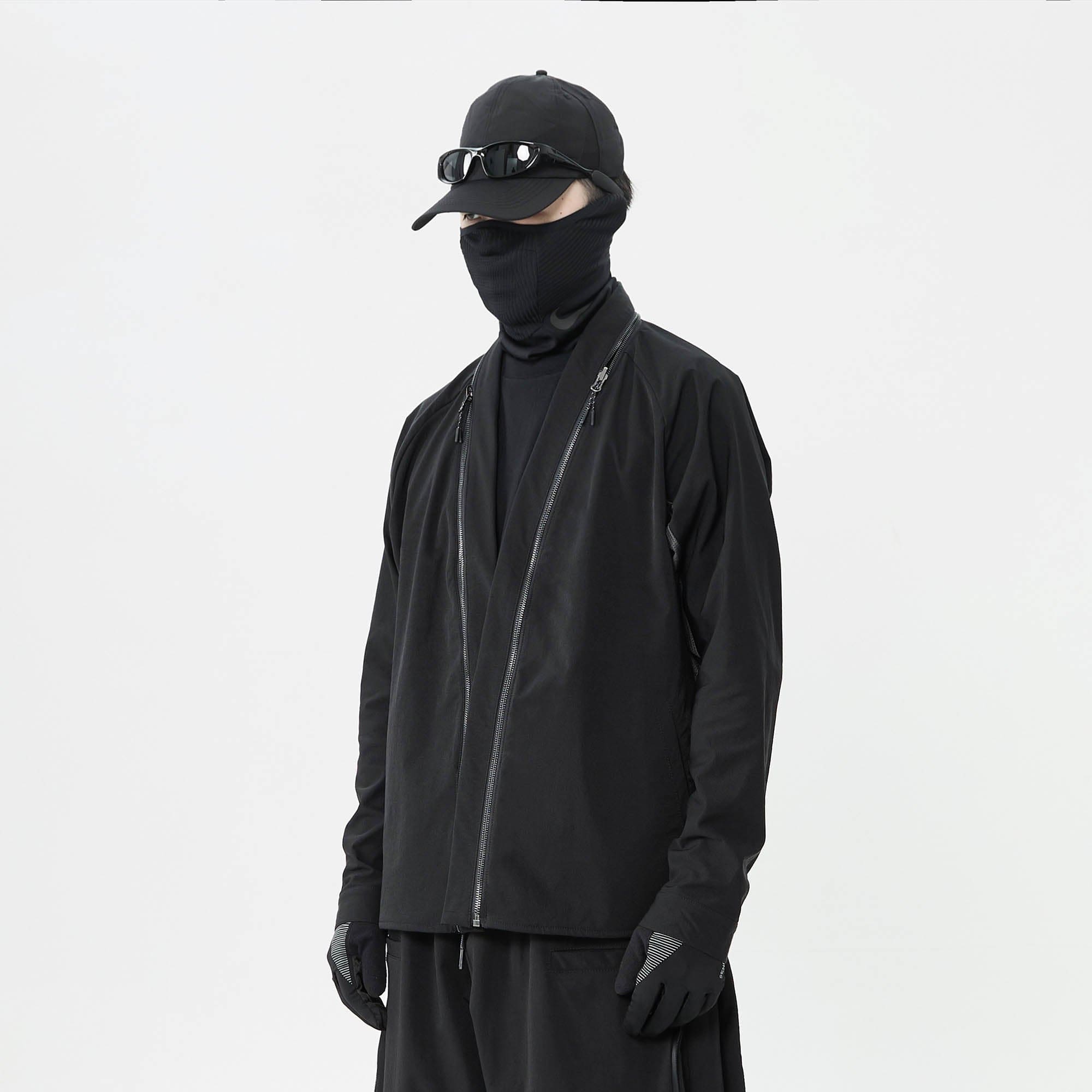 SILENSTORM Tactical Kimono Mesh Spliced Jacket, premium urban and streetwear designers apparel on PROJECTISR.com, SILENSTORM