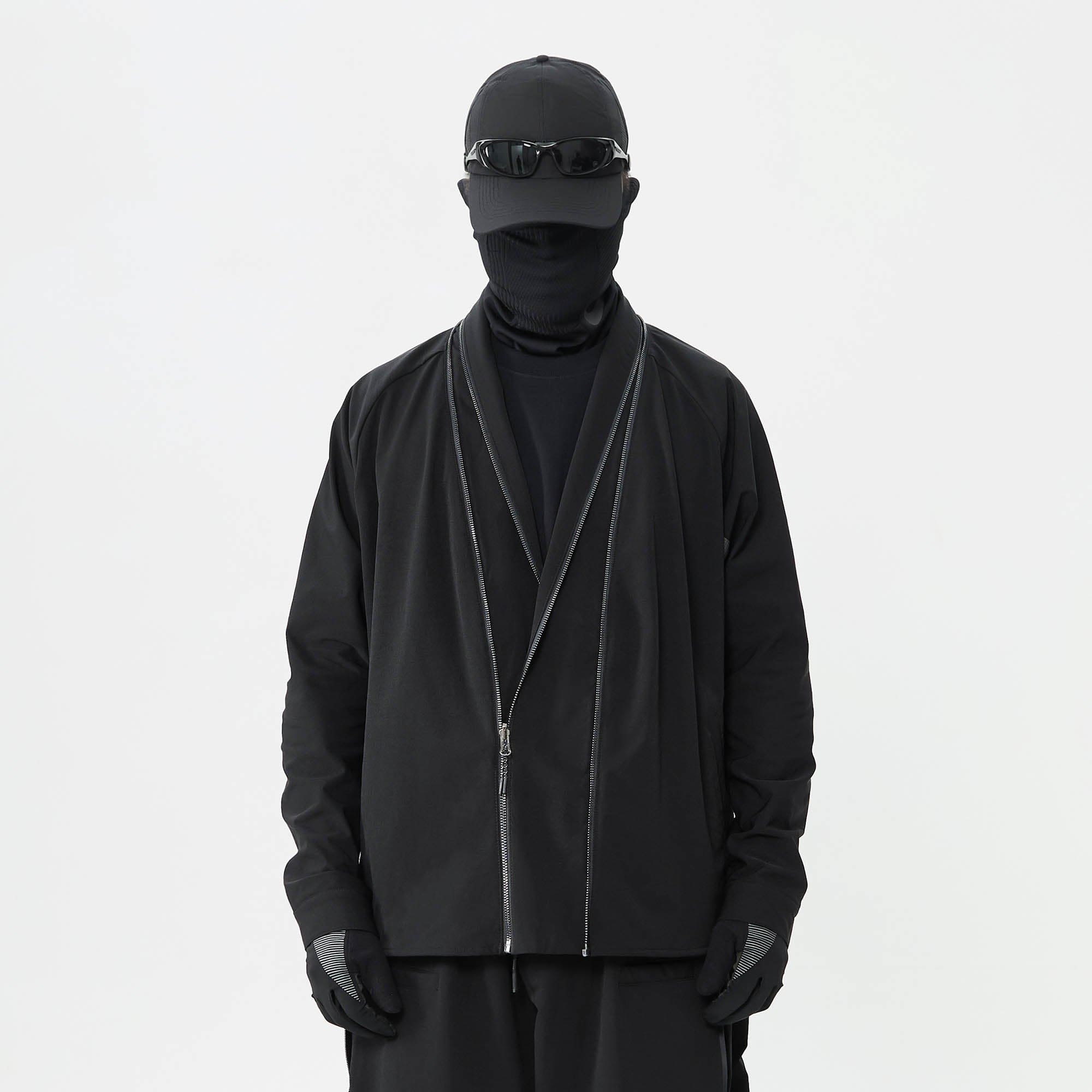 SILENSTORM Tactical Kimono Mesh Spliced Jacket, premium urban and streetwear designers apparel on PROJECTISR.com, SILENSTORM