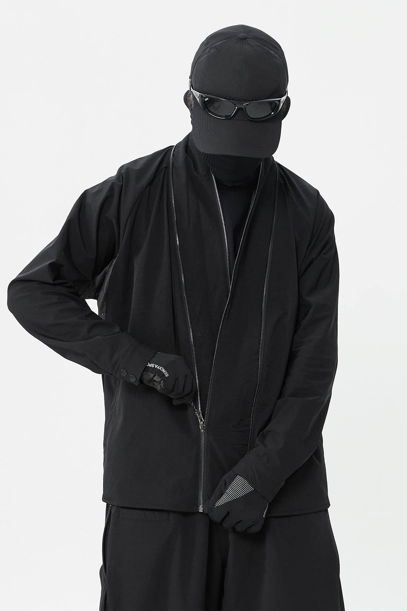 SILENSTORM Tactical Kimono Mesh Spliced Jacket, premium urban and streetwear designers apparel on PROJECTISR.com, SILENSTORM