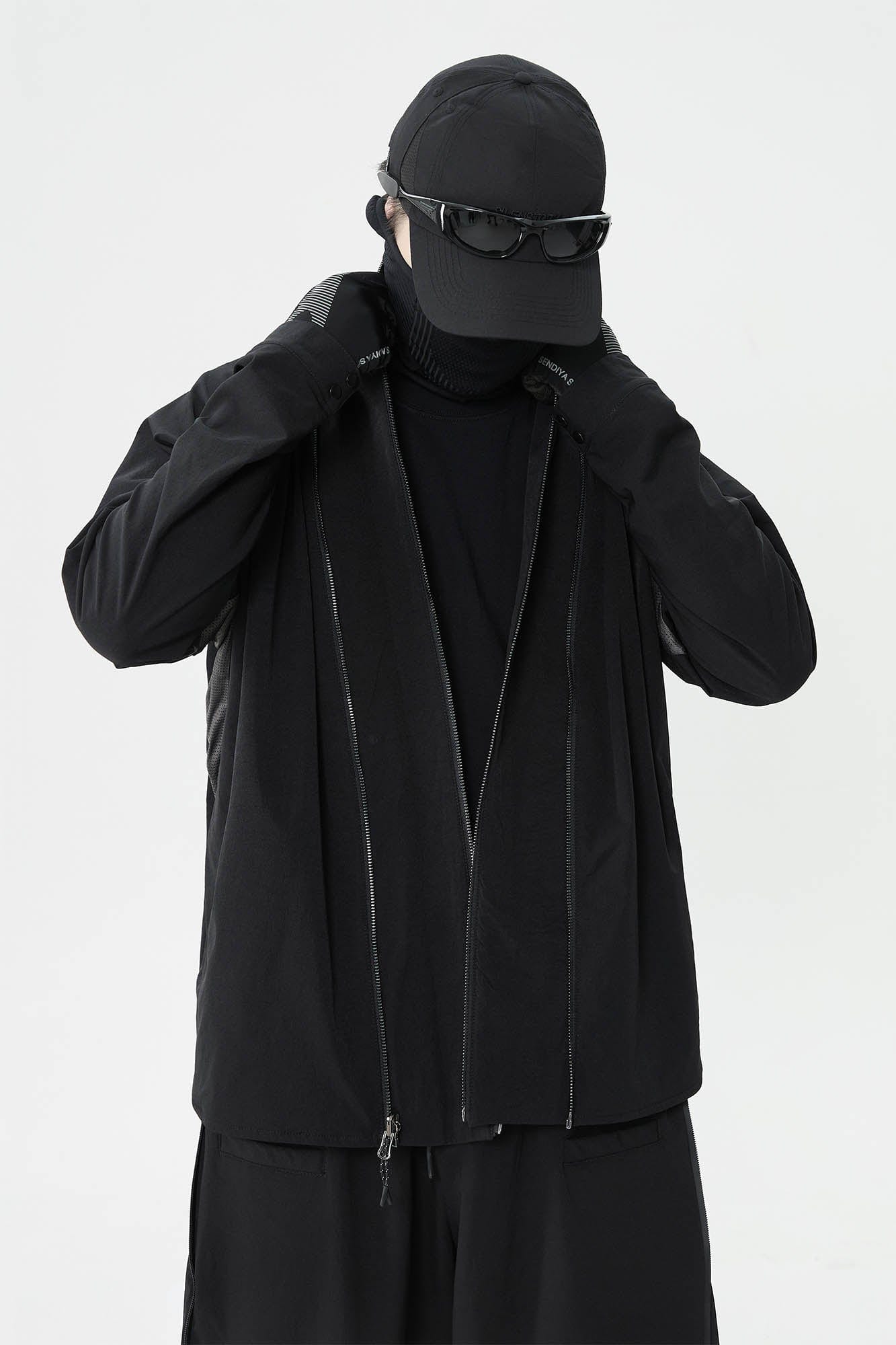 SILENSTORM Tactical Kimono Mesh Spliced Jacket, premium urban and streetwear designers apparel on PROJECTISR.com, SILENSTORM