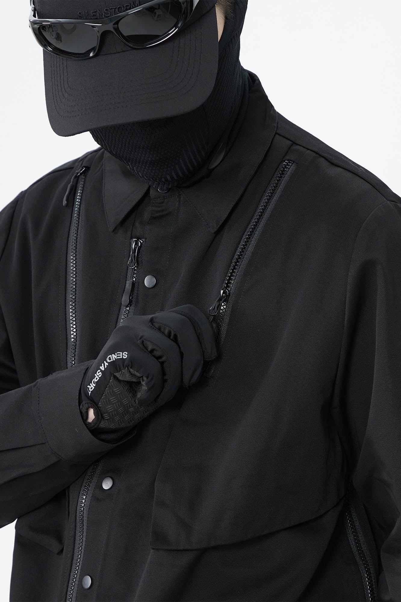 SILENSTORM Deconstructed Tactical Shirt, premium urban and streetwear designers apparel on PROJECTISR.com, SILENSTORM