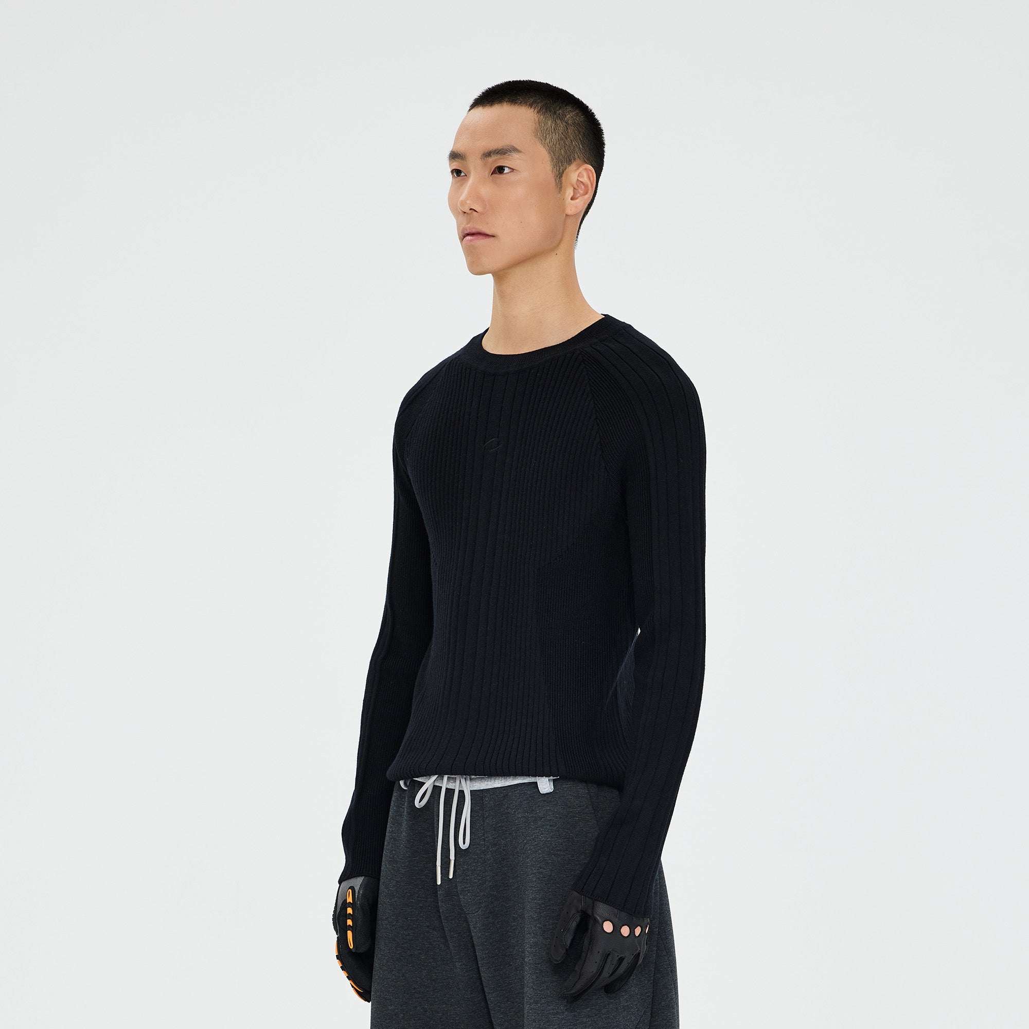 CATSSTAC Essential Slim Rib Wool-Blend Sweater, premium urban and streetwear designers apparel on PROJECTISR.com, CATSSTAC
