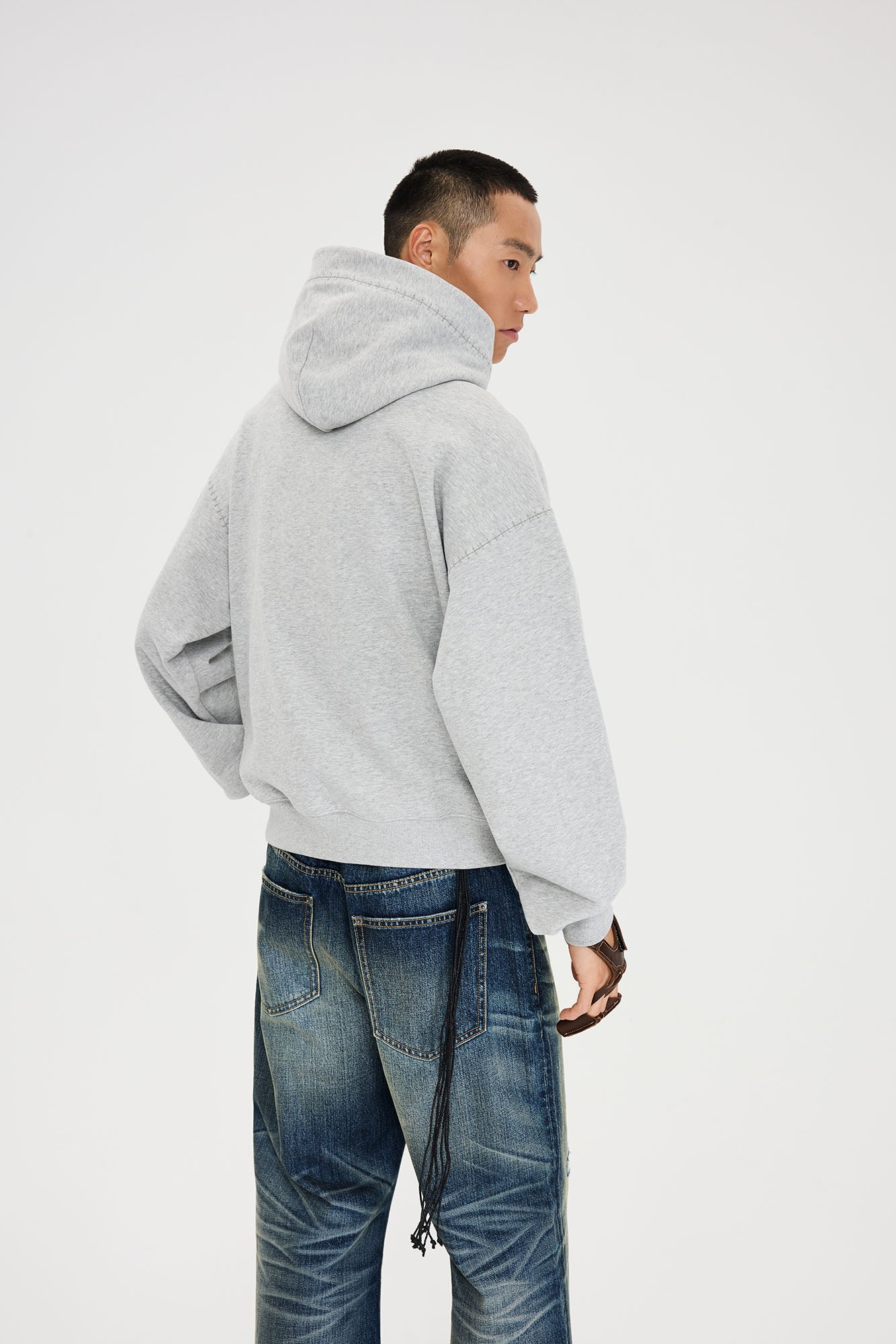 CATSSTAC Totem-Trimmed Kangaroo Pocket Hoodie, premium urban and streetwear designers apparel on PROJECTISR.com, CATSSTAC