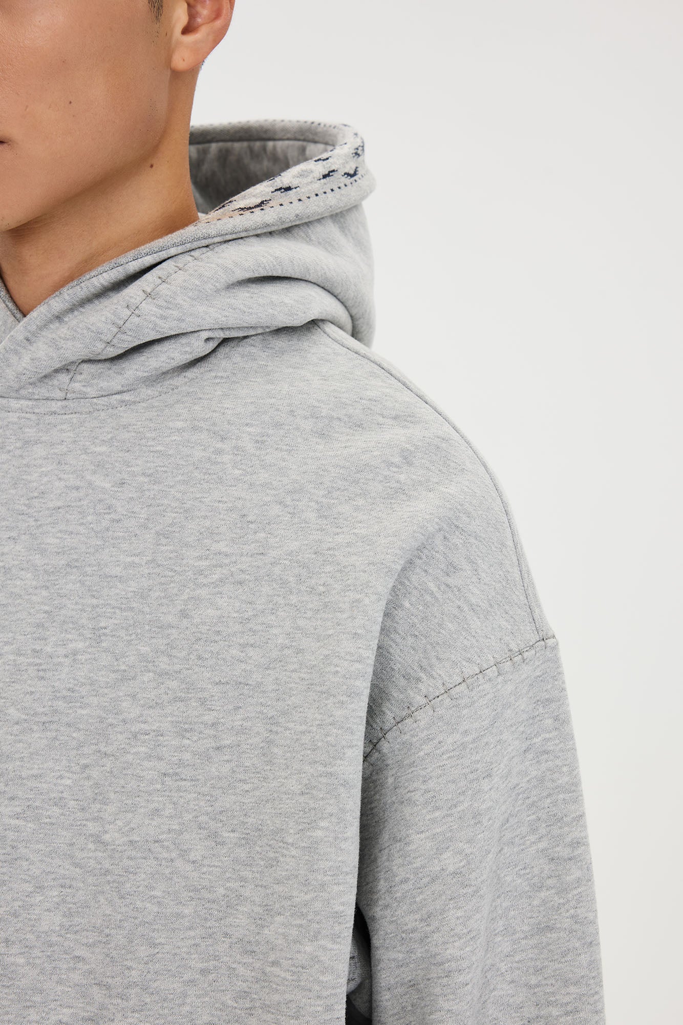 CATSSTAC Totem-Trimmed Kangaroo Pocket Hoodie, premium urban and streetwear designers apparel on PROJECTISR.com, CATSSTAC