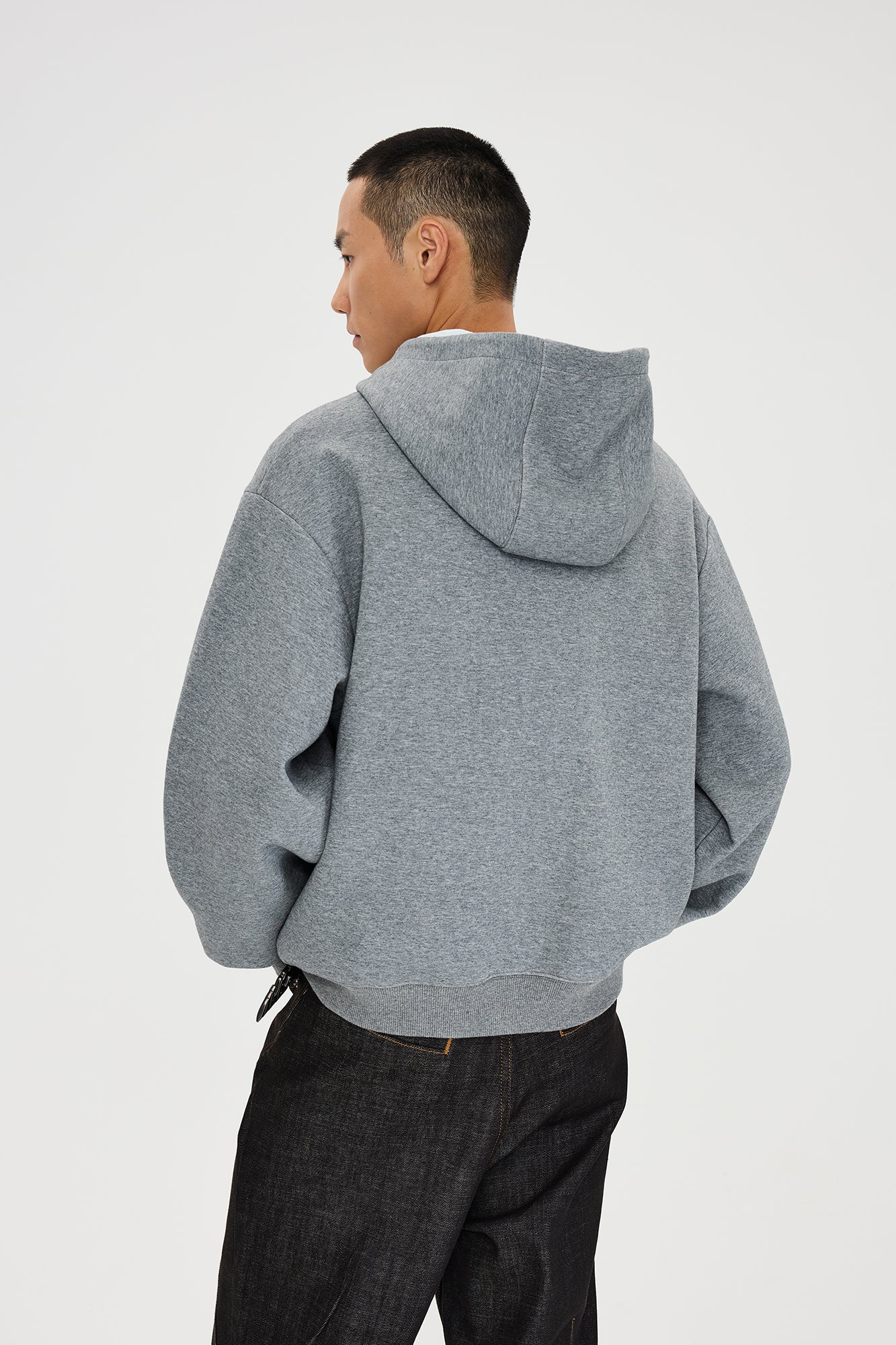 CATSSTAC Essential Embroidered LOGO Zip-Up Hoodie