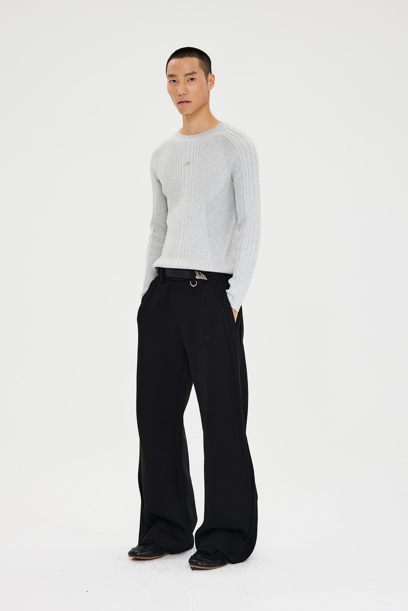 CATSSTAC Essential Slim Rib Wool-Blend Sweater, premium urban and streetwear designers apparel on PROJECTISR.com, CATSSTAC