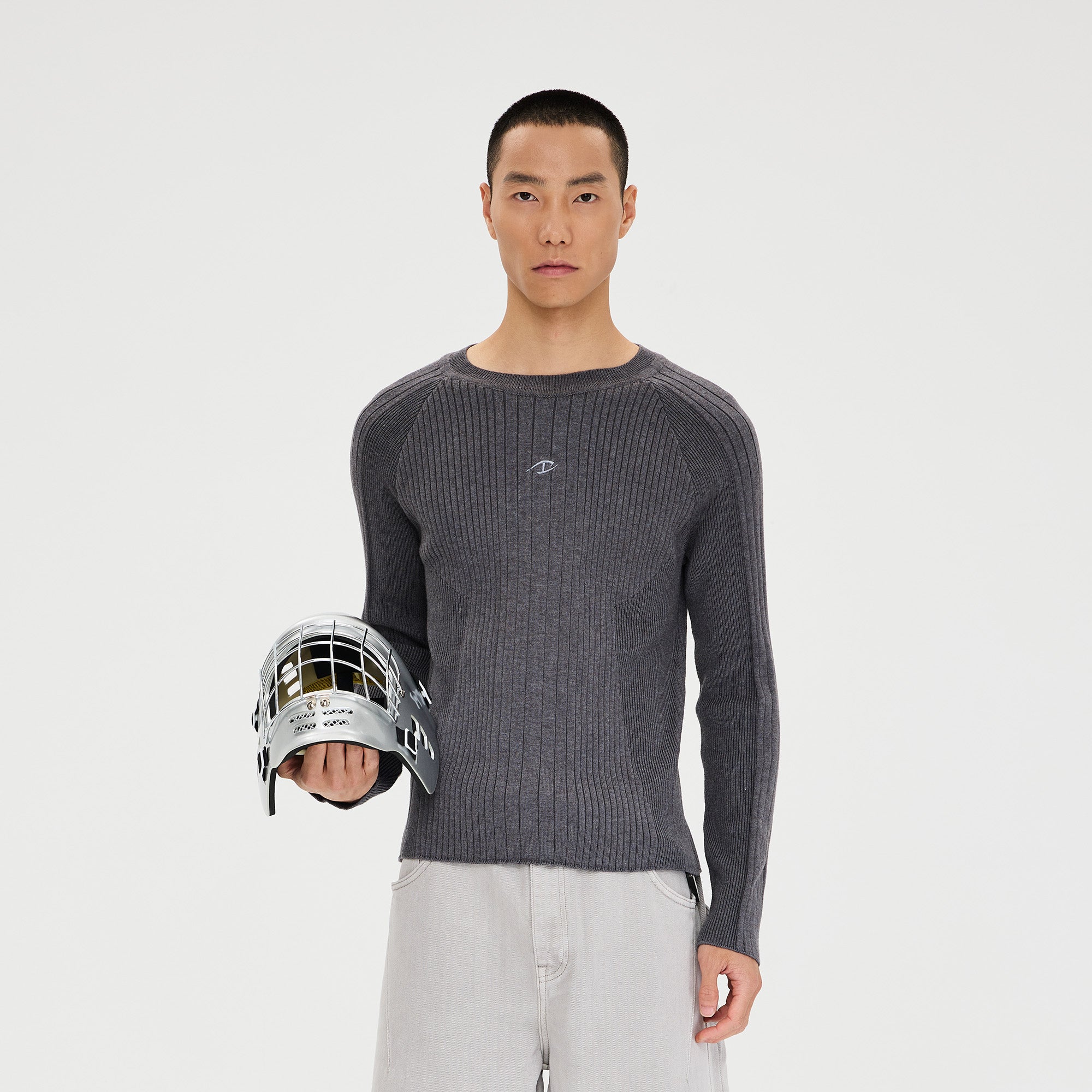 CATSSTAC Essential Slim Rib Wool-Blend Sweater, premium urban and streetwear designers apparel on PROJECTISR.com, CATSSTAC