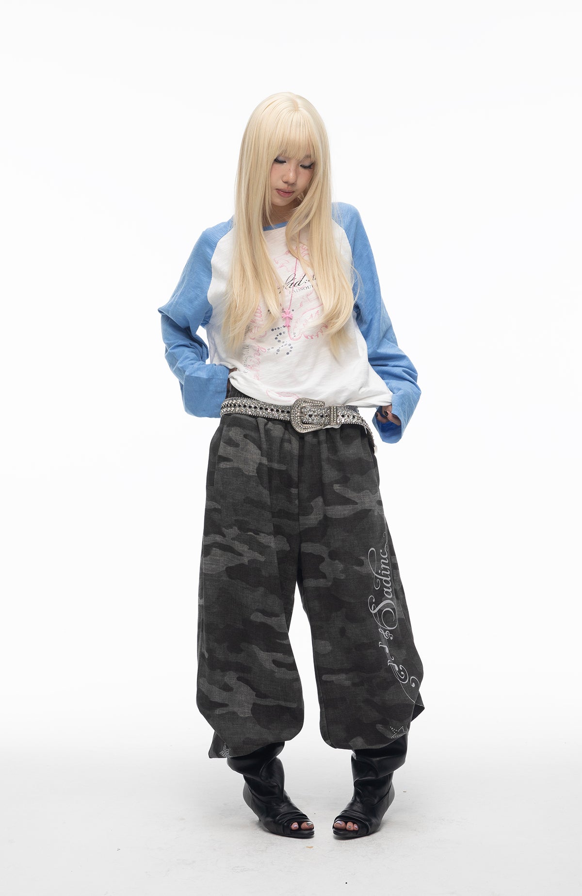 SADSOUP Retro Camo Baggy Sweatpants