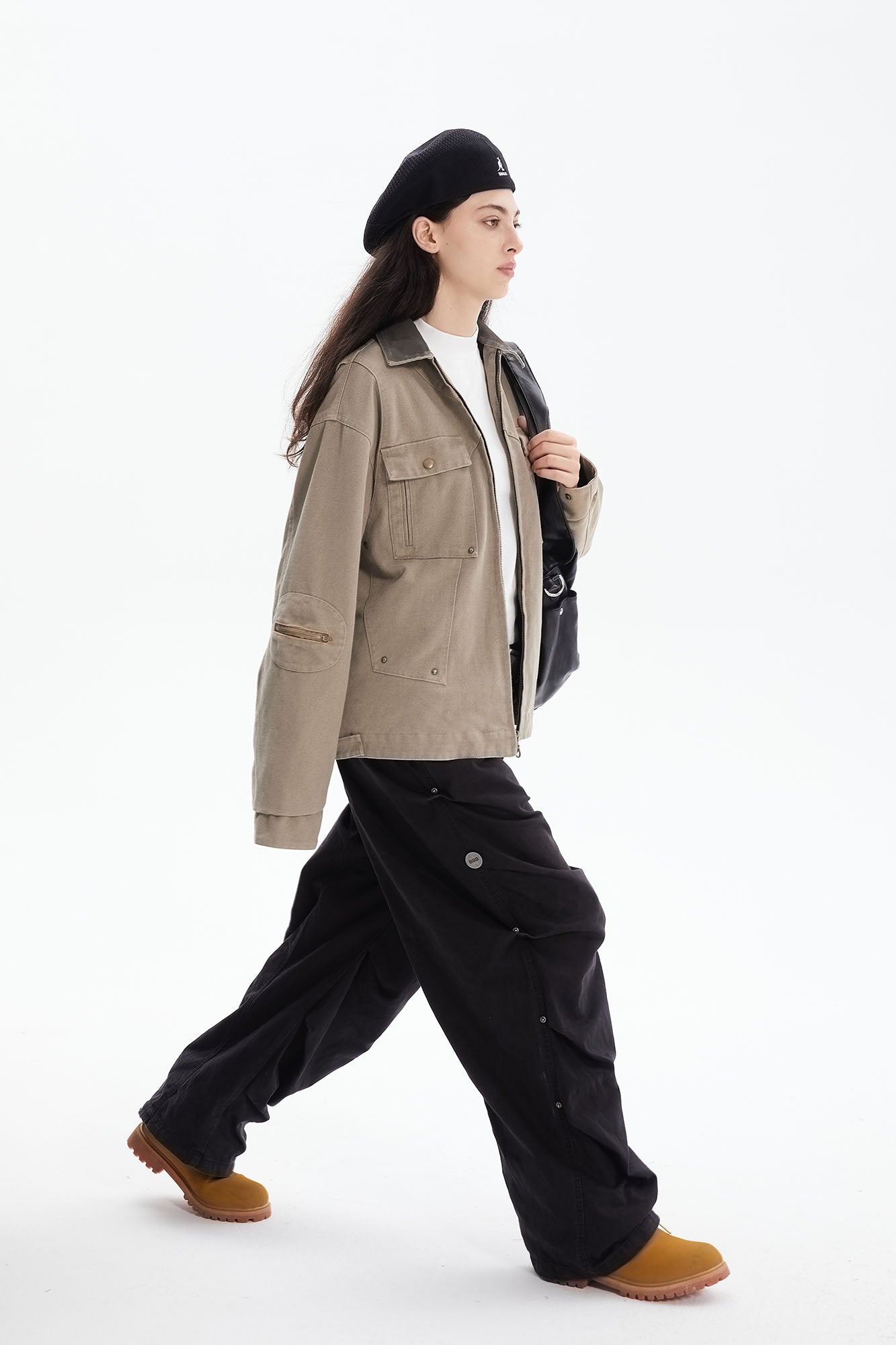 ERROR CODE ROBOT Contrast Collar Workwear Jacket, premium urban and streetwear designers apparel on PROJECTISR.com, ERROR CODE ROBOT