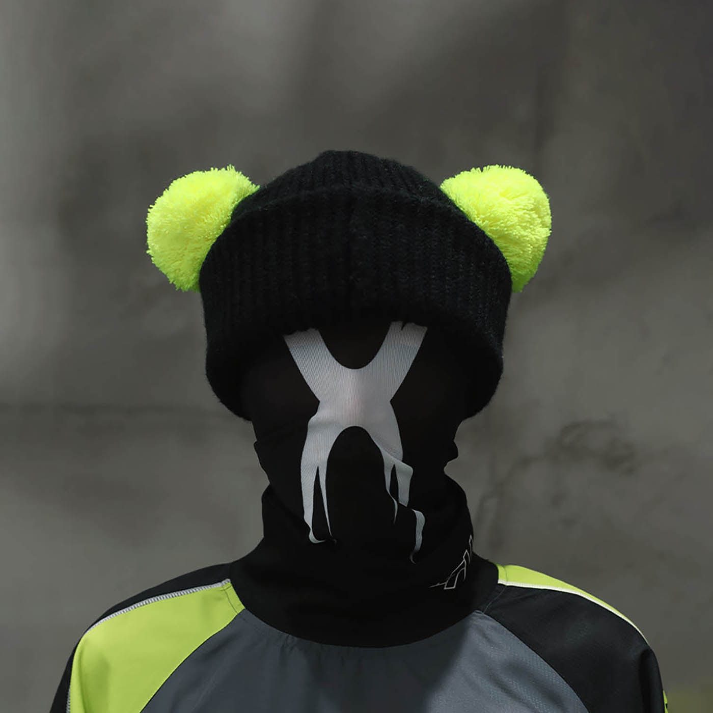 RTVG Double Pom-Pom Face Mask, premium urban and streetwear designers apparel on PROJECTISR.com, RTVG