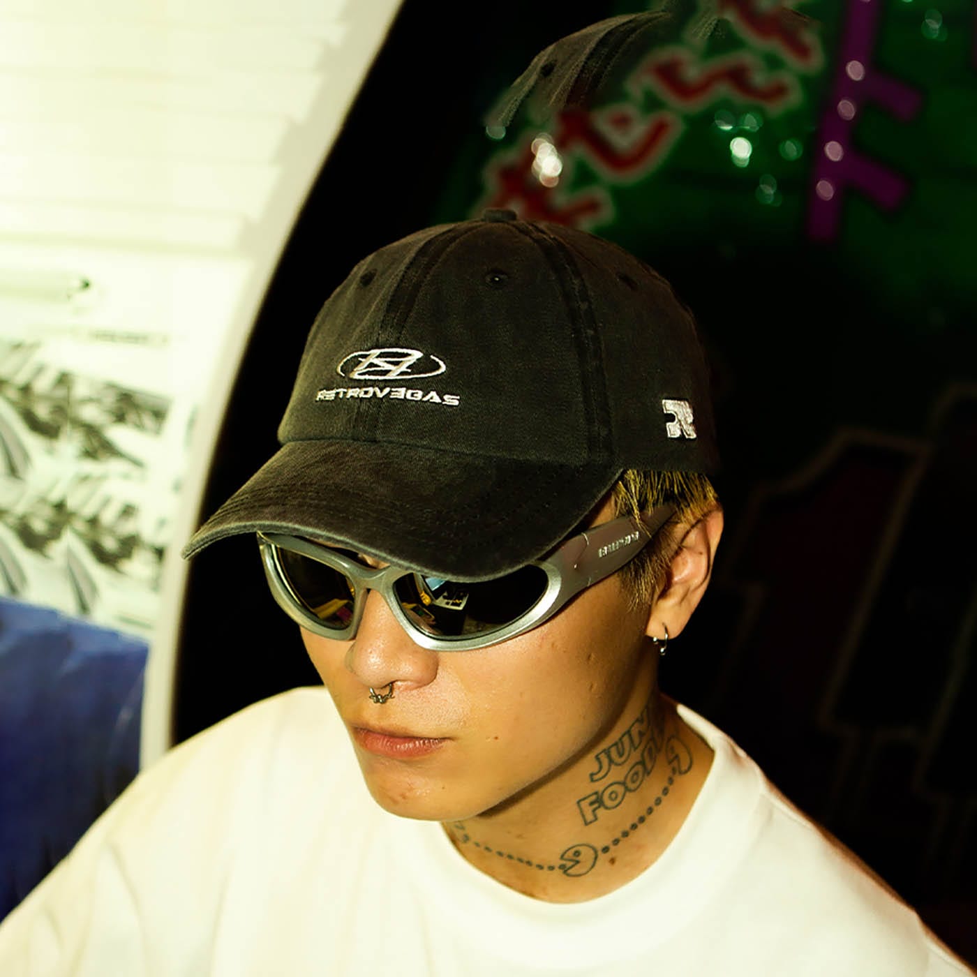 RTVG Distressed Embroidered-Logo Cap, premium urban and streetwear designers apparel on PROJECTISR.com, RTVG