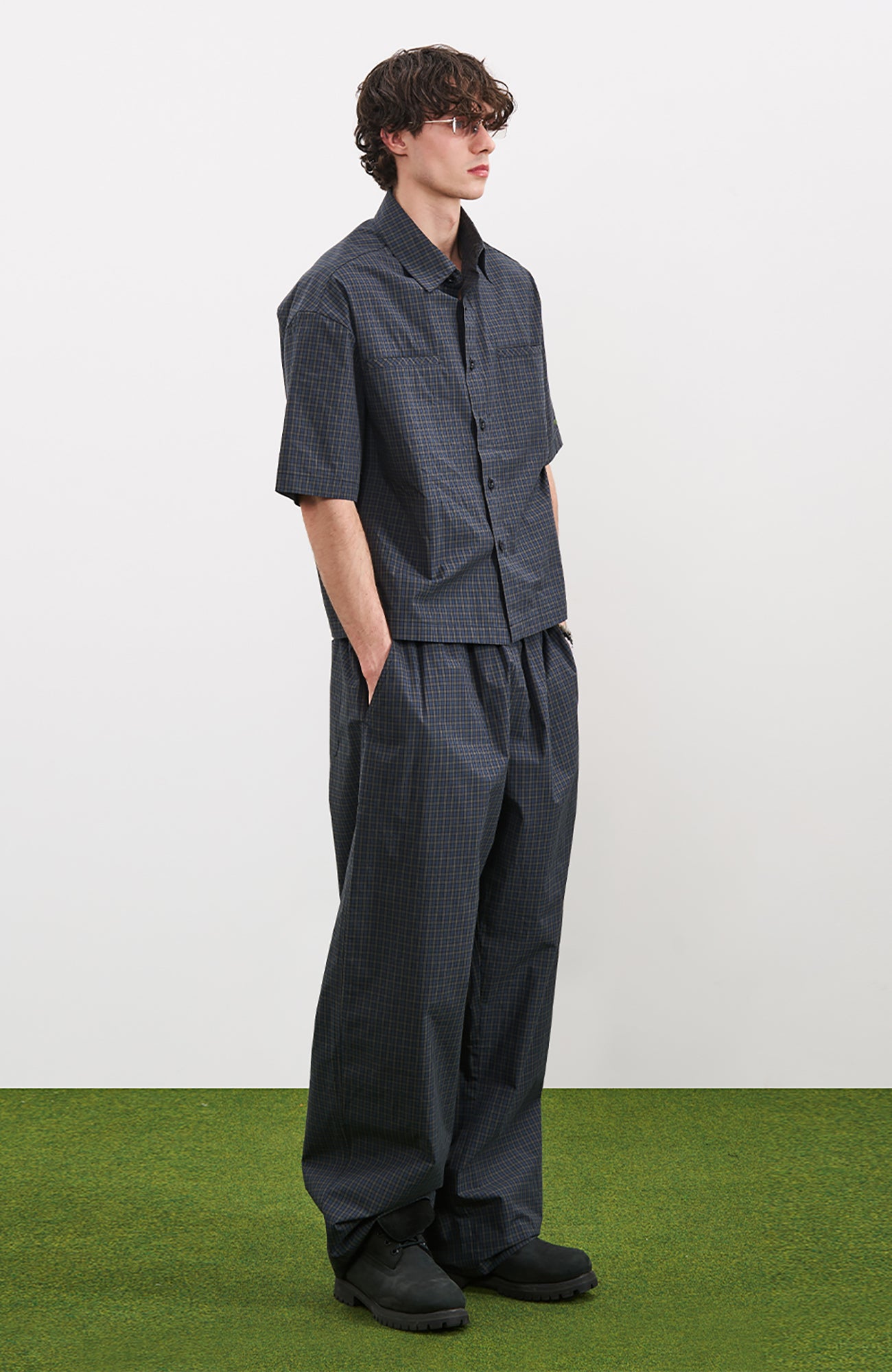 PMW Retro Plaid Drawstring Pants, premium urban and streetwear designers apparel on PROJECTISR.com, PMW