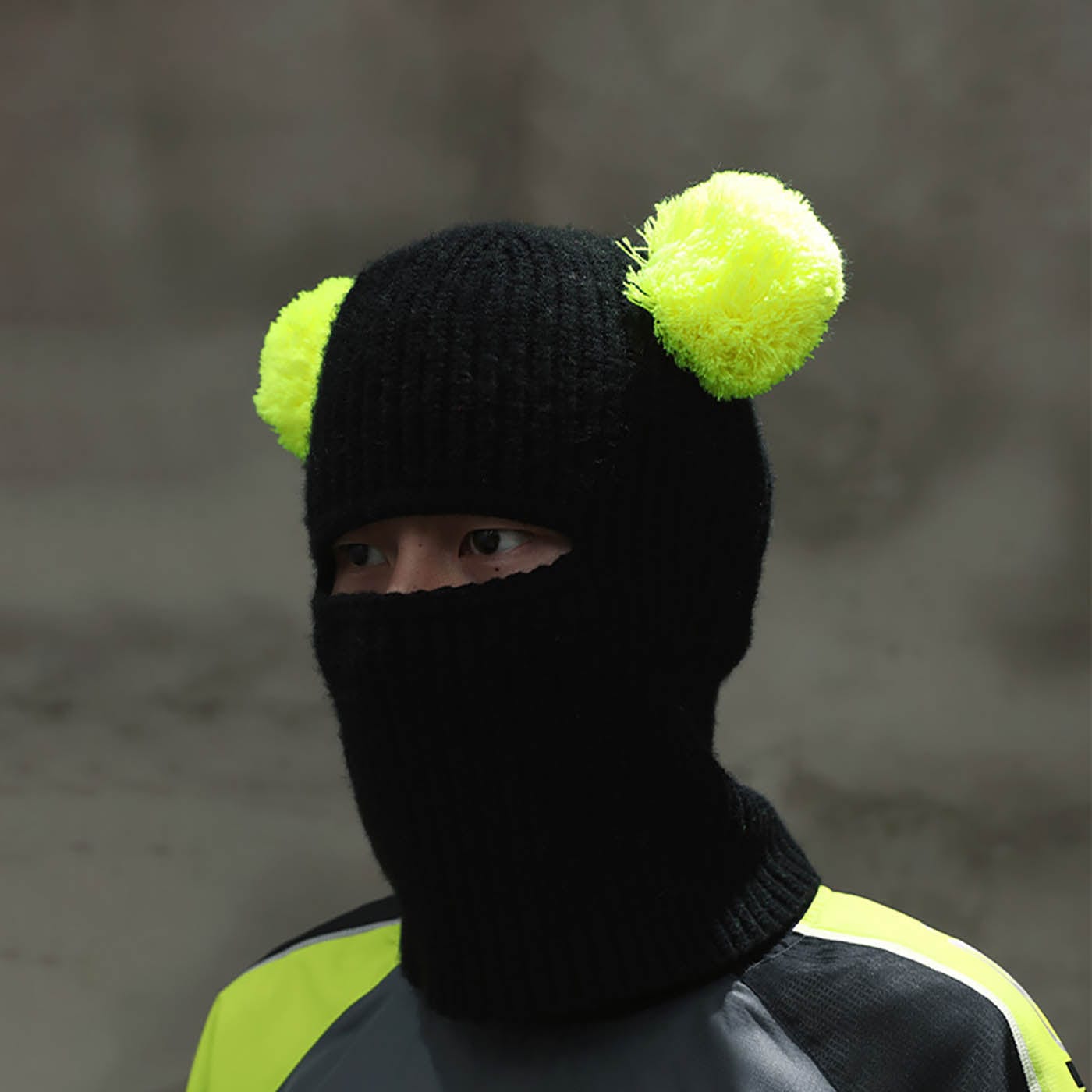 RTVG Double Pom-Pom Face Mask, premium urban and streetwear designers apparel on PROJECTISR.com, RTVG