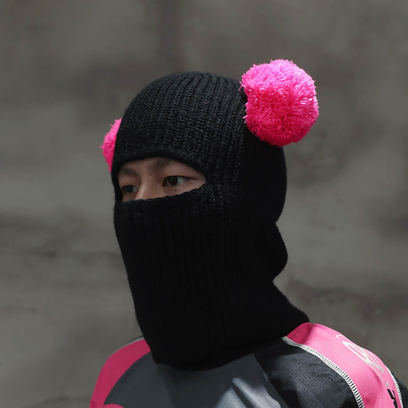 RTVG Double Pom-Pom Face Mask, premium urban and streetwear designers apparel on PROJECTISR.com, RTVG