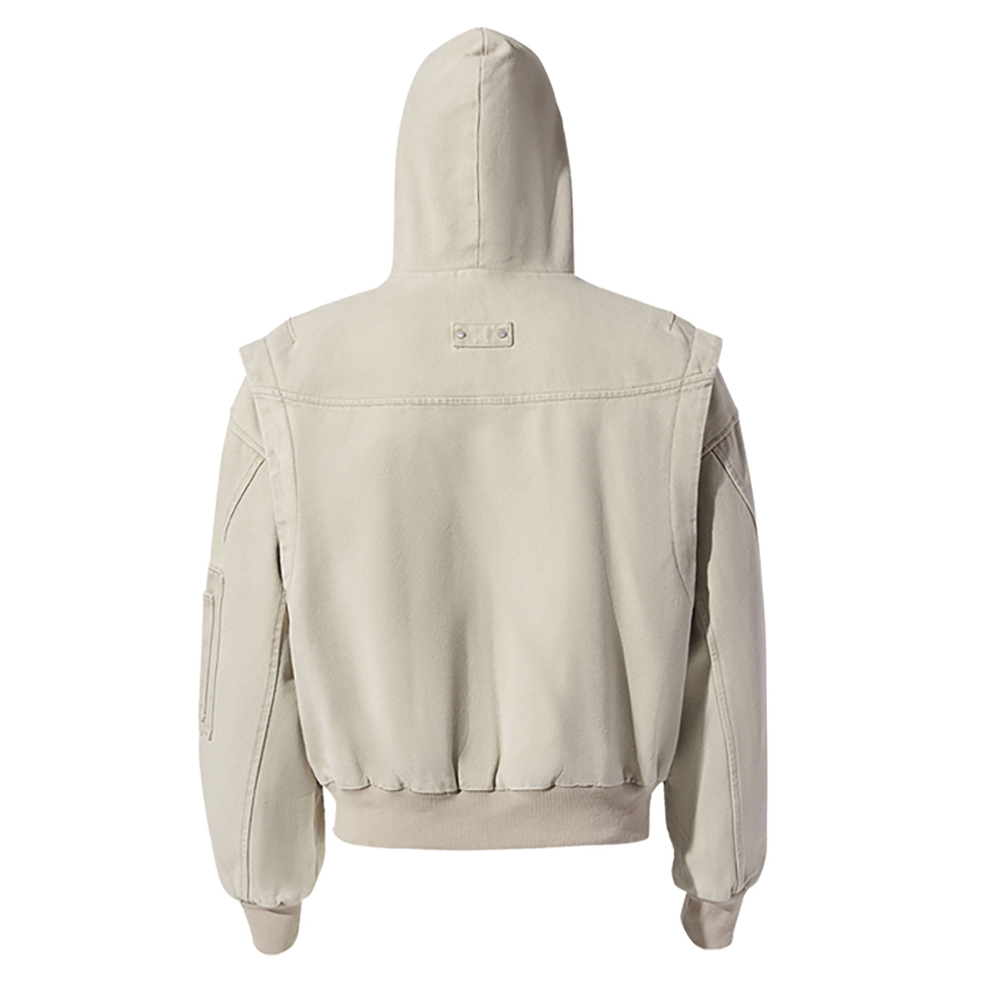 CATSSTAC Deconstructed Paneled Washed Hooded Jacket, premium urban and streetwear designers apparel on PROJECTISR.com, CATSSTAC