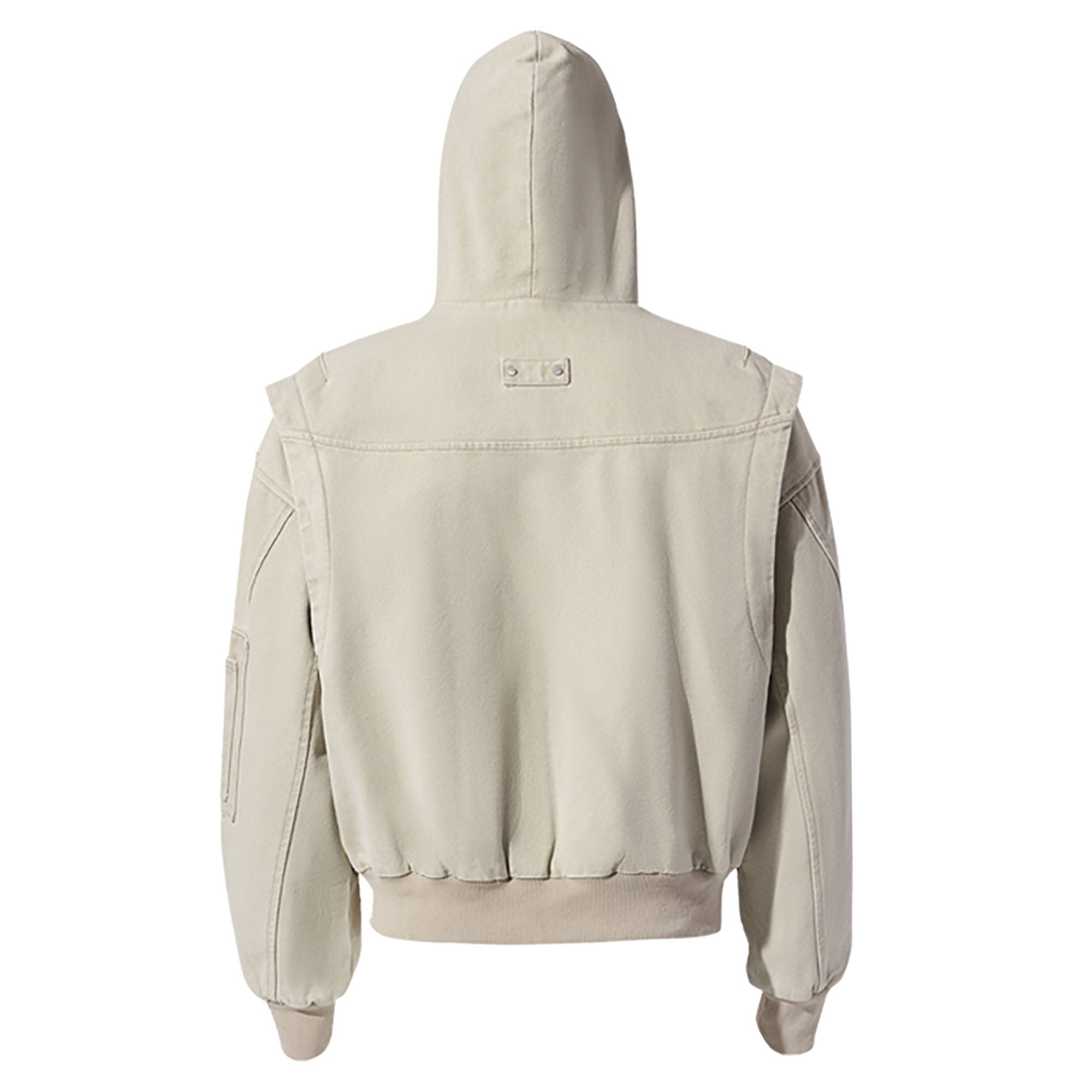 CATSSTAC Deconstructed Paneled Washed Hooded Jacket, premium urban and streetwear designers apparel on PROJECTISR.com, CATSSTAC