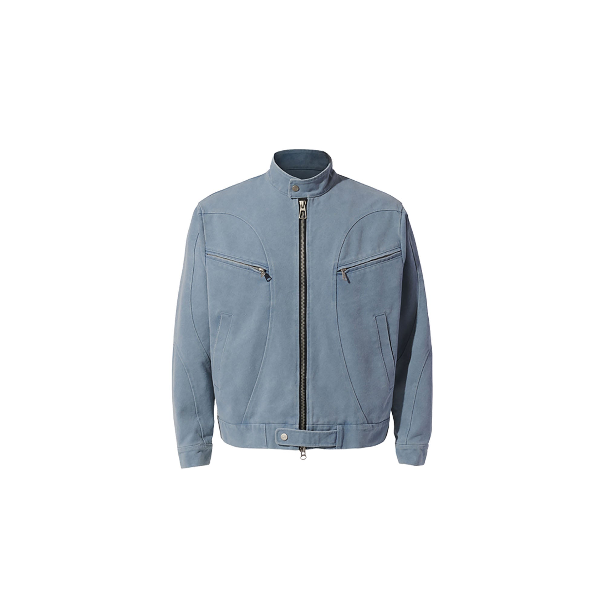 CATSSTAC Washed Curved Panel Harrington Jacket, premium urban and streetwear designers apparel on PROJECTISR.com, CATSSTAC