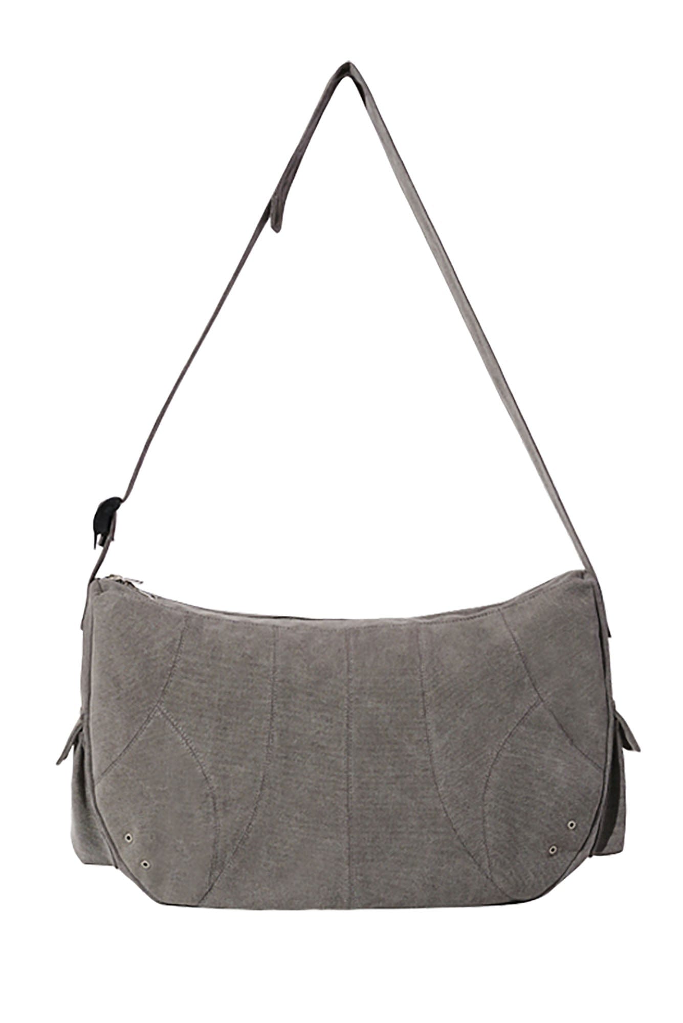 CATSSTAC Distressed Arc Panel Oversized Canvas Shoulder Bag, premium urban and streetwear designers apparel on PROJECTISR.com, CATSSTAC