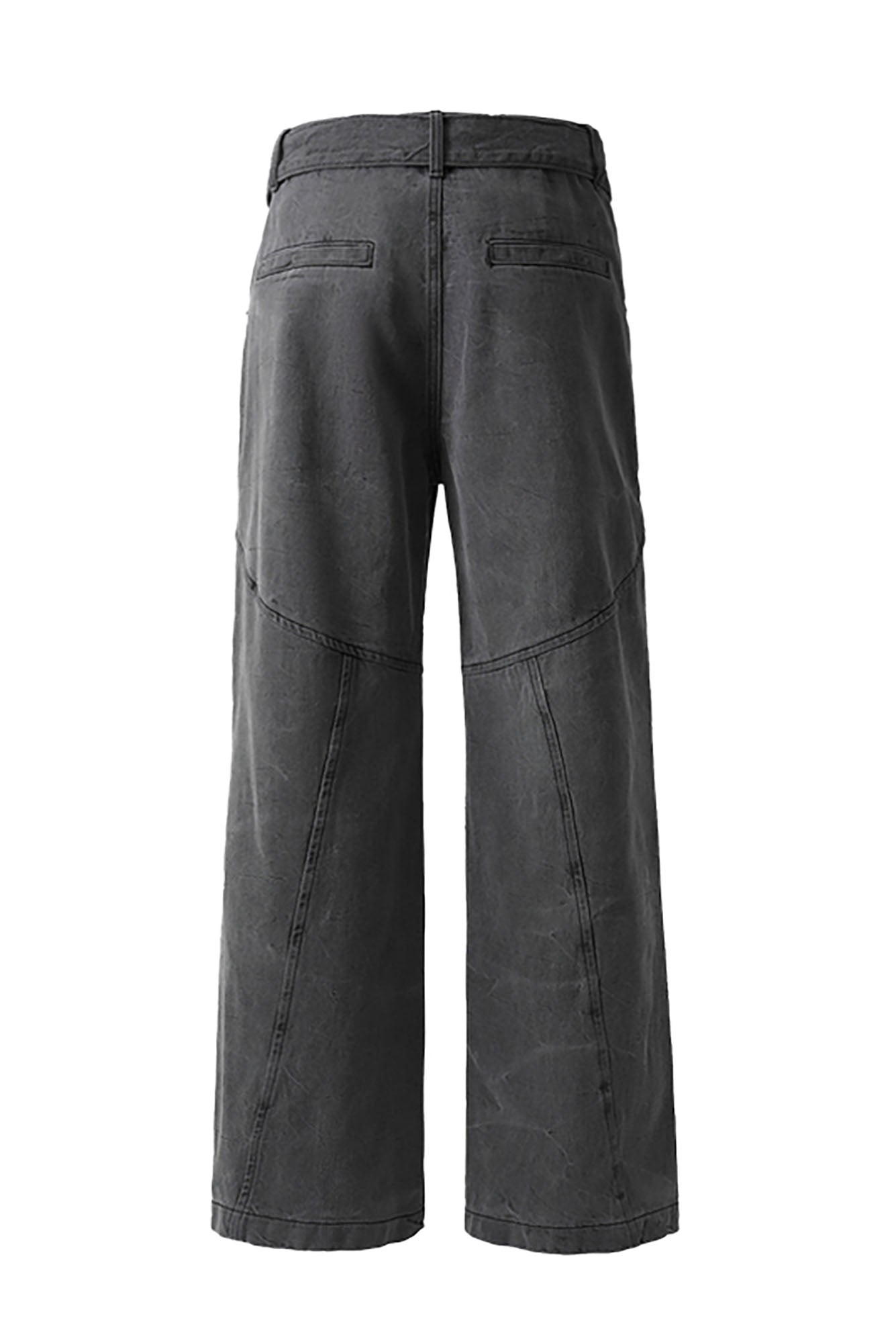 CATSSTAC Panel Washed Detachable Belt Wide-Leg Jeans, premium urban and streetwear designers apparel on PROJECTISR.com, CATSSTAC