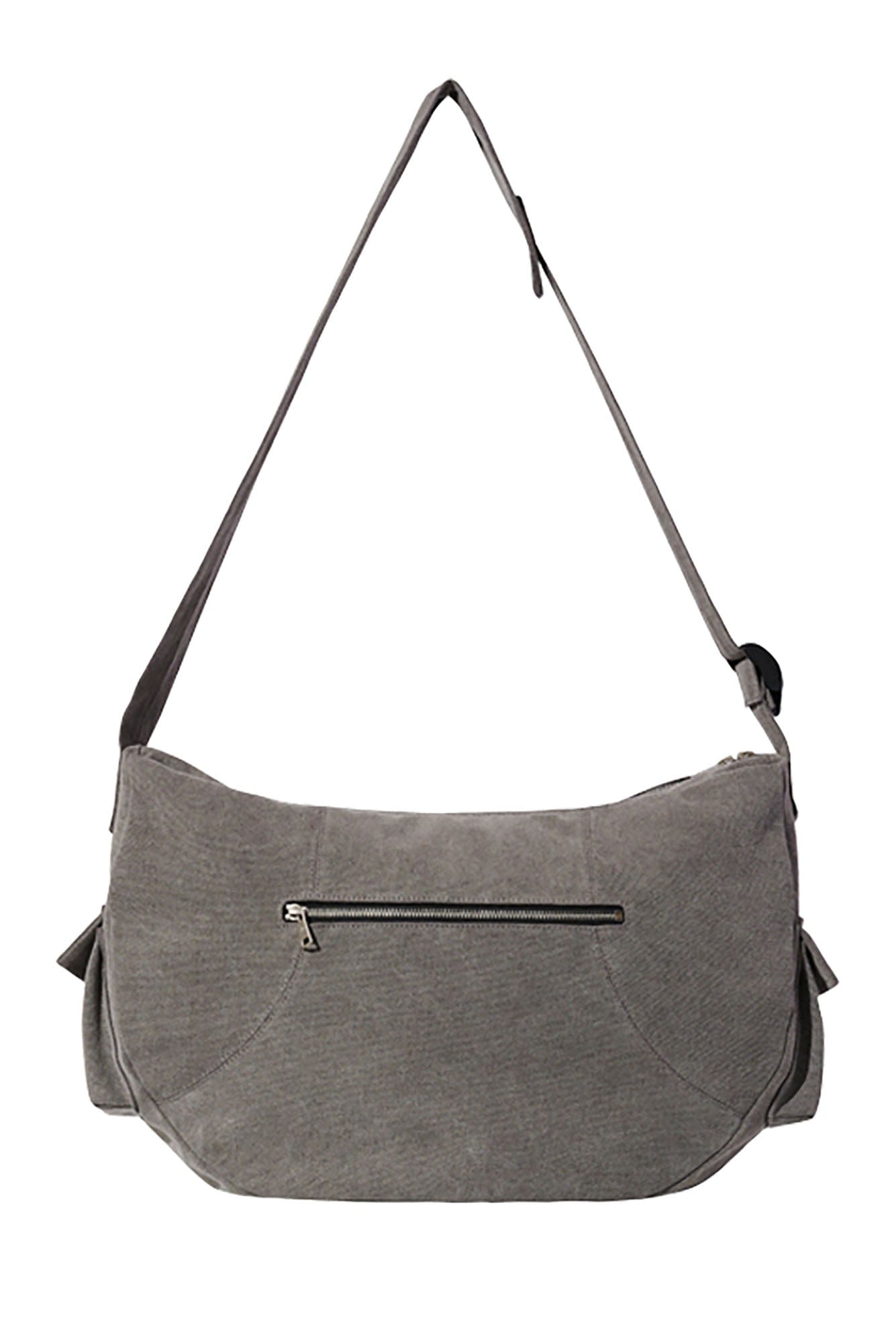 CATSSTAC Distressed Arc Panel Oversized Canvas Shoulder Bag, premium urban and streetwear designers apparel on PROJECTISR.com, CATSSTAC