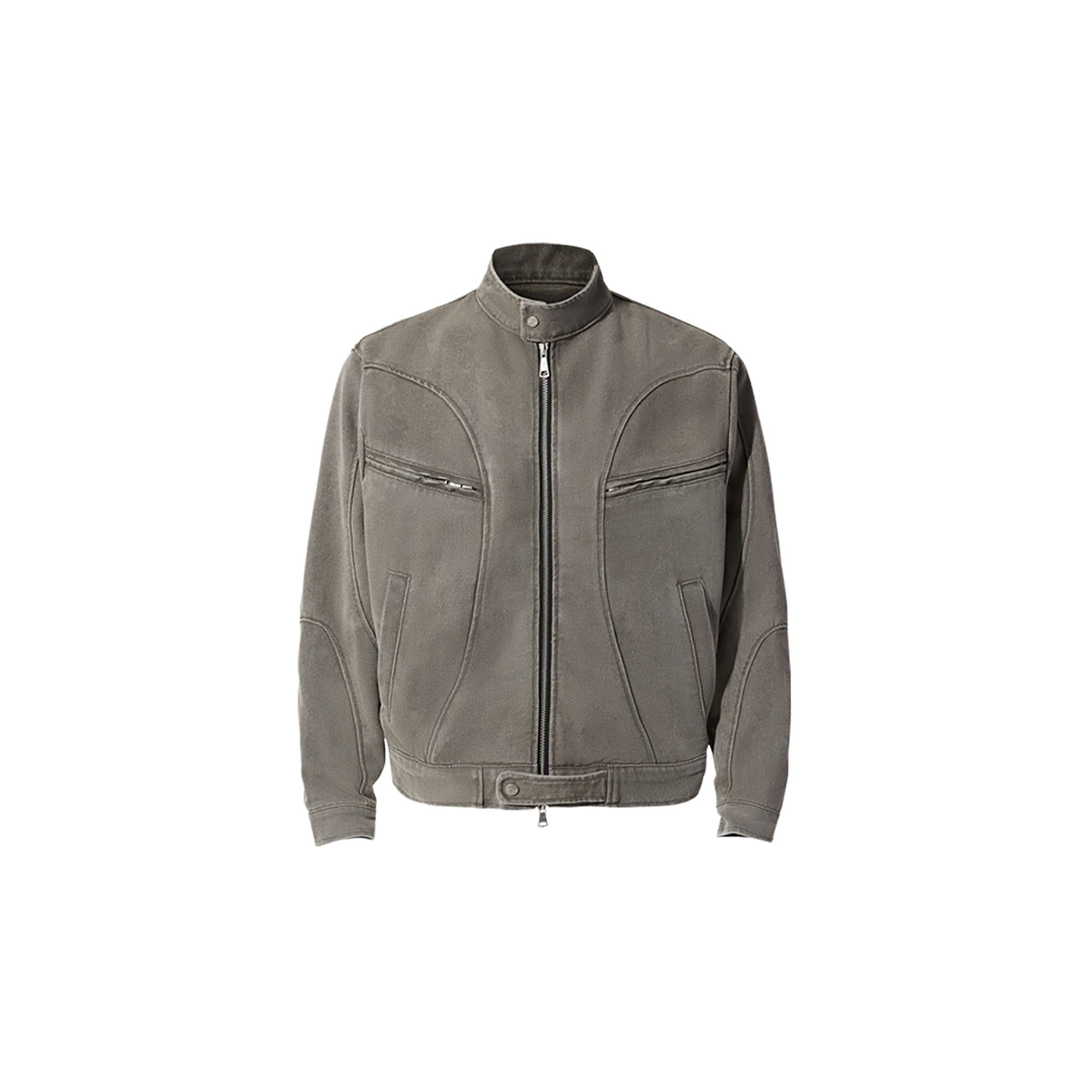 CATSSTAC Washed Curved Panel Harrington Jacket, premium urban and streetwear designers apparel on PROJECTISR.com, CATSSTAC