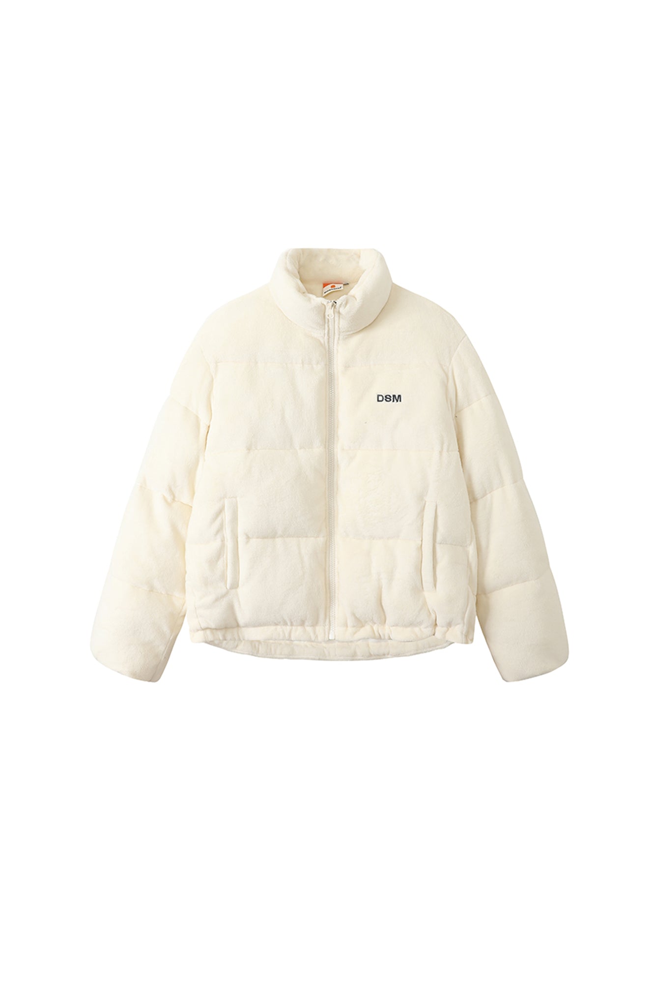 DONSMOKE Quilted Embroidered Slogan Jacket