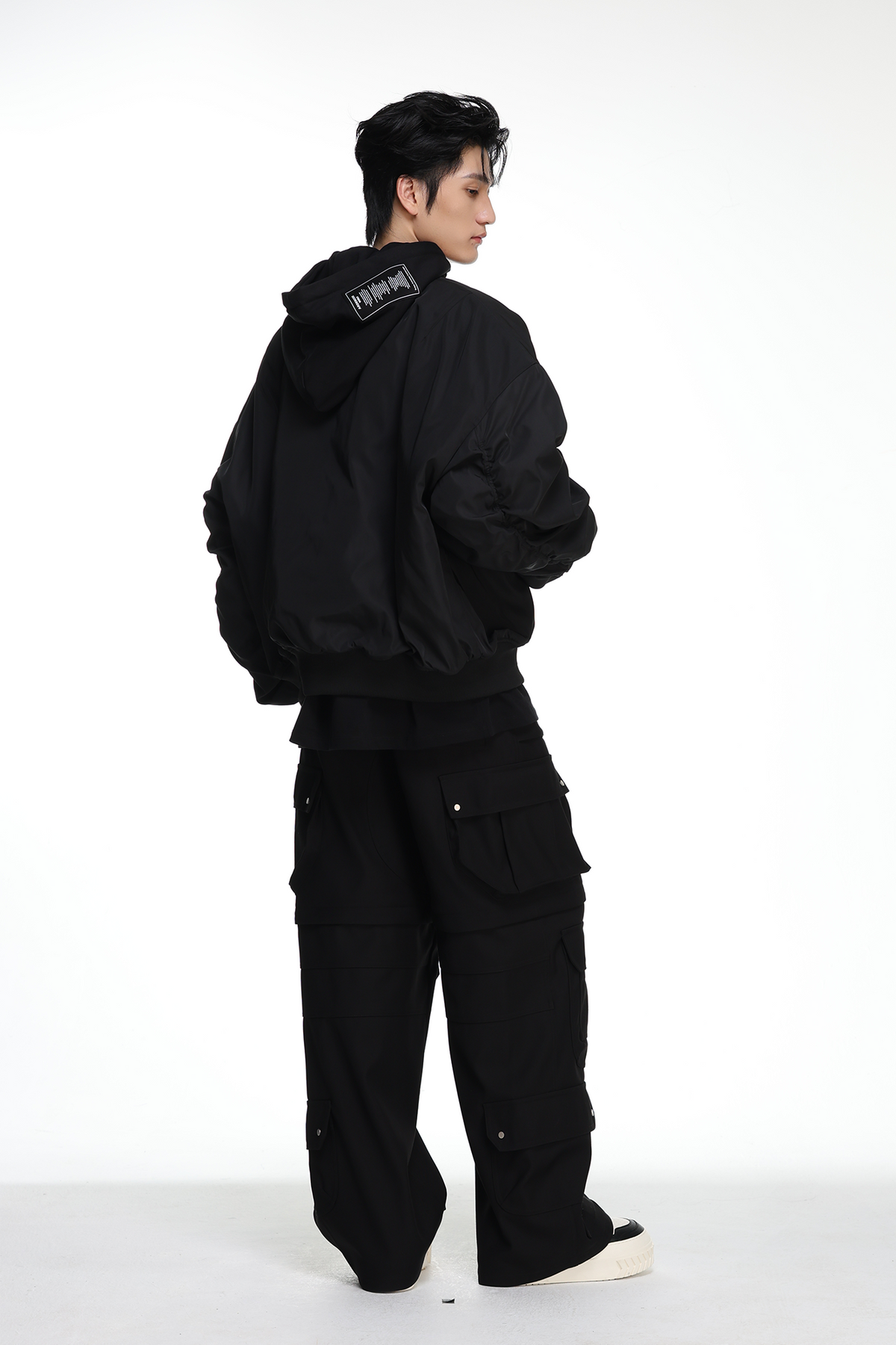 ARDENCODE Oversized Hooded Bomber Jacket, premium urban and streetwear designers apparel on PROJECTISR.com, ARDENCODE