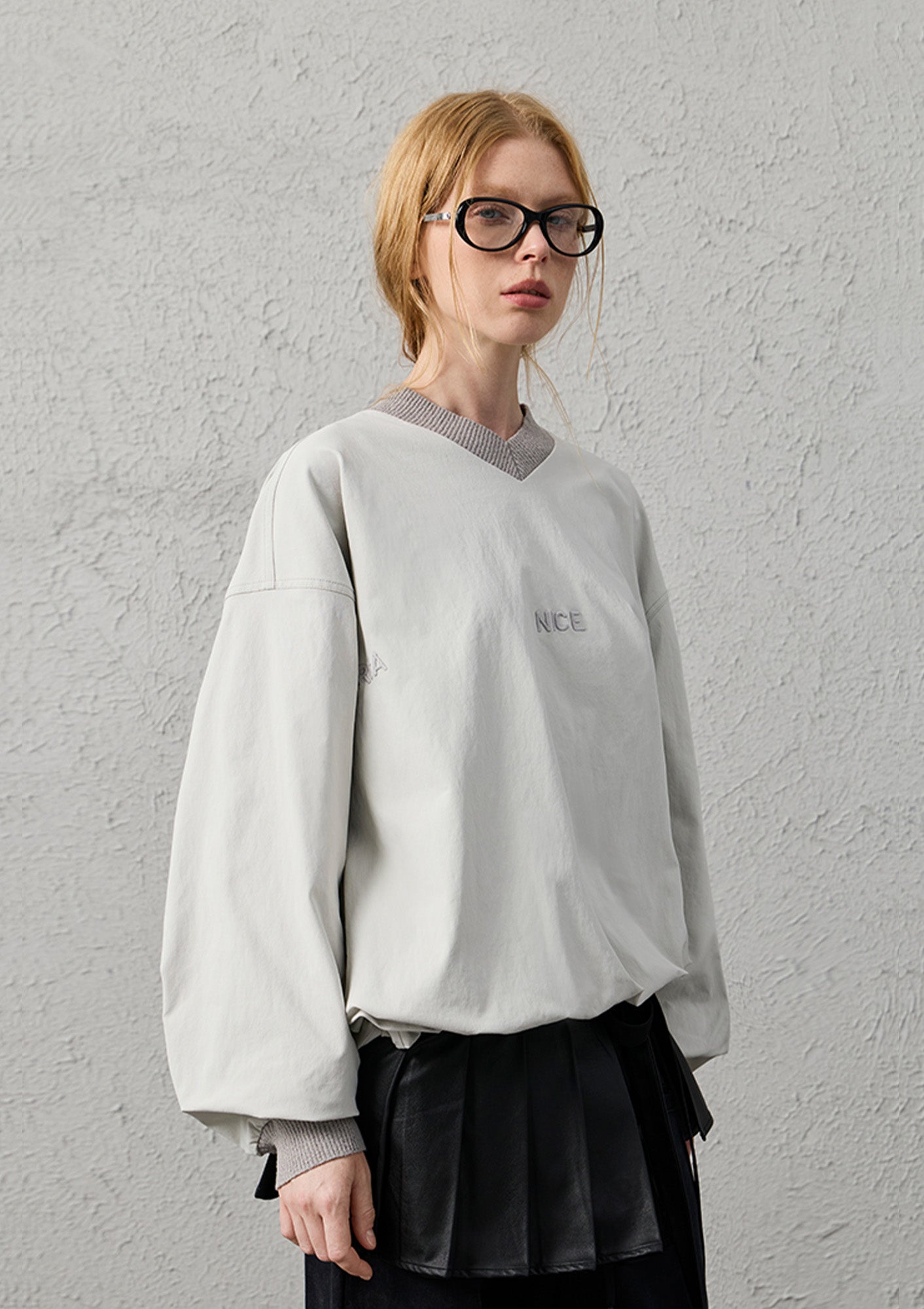 ORGANIC EMOTION Water-Repellent LOGO Embroidered Drawstring Sweatshirt, premium urban and streetwear designers apparel on PROJECTISR.com, ORGANIC EMOTION